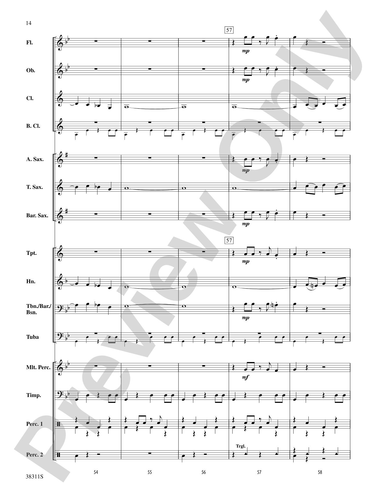 Winds of the Orient: Score