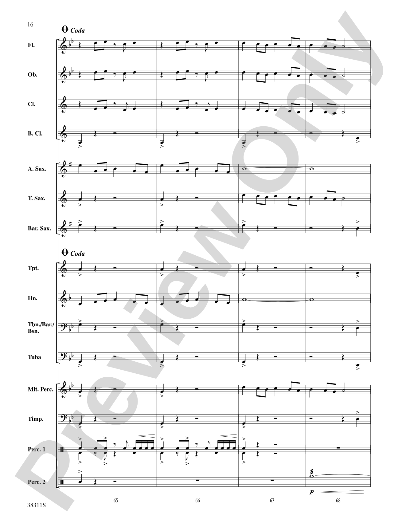 Winds of the Orient: Score