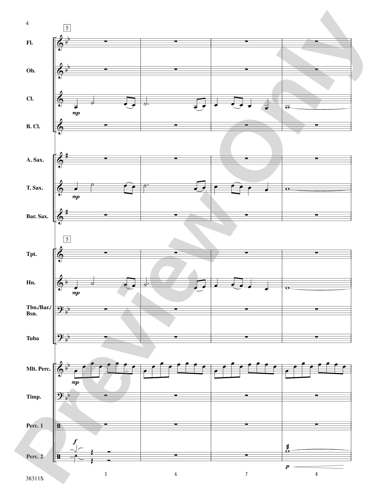 Winds of the Orient: Score