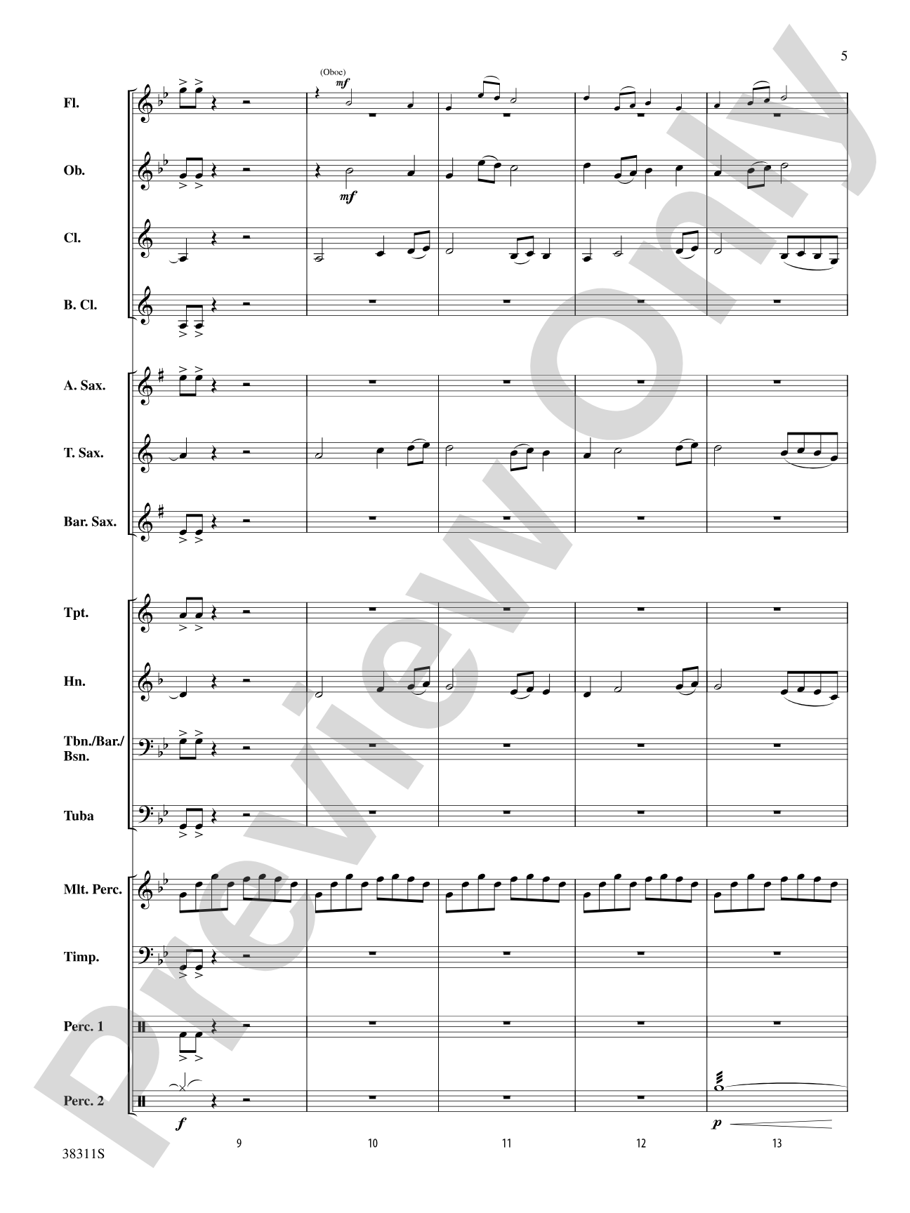 Winds of the Orient: Score