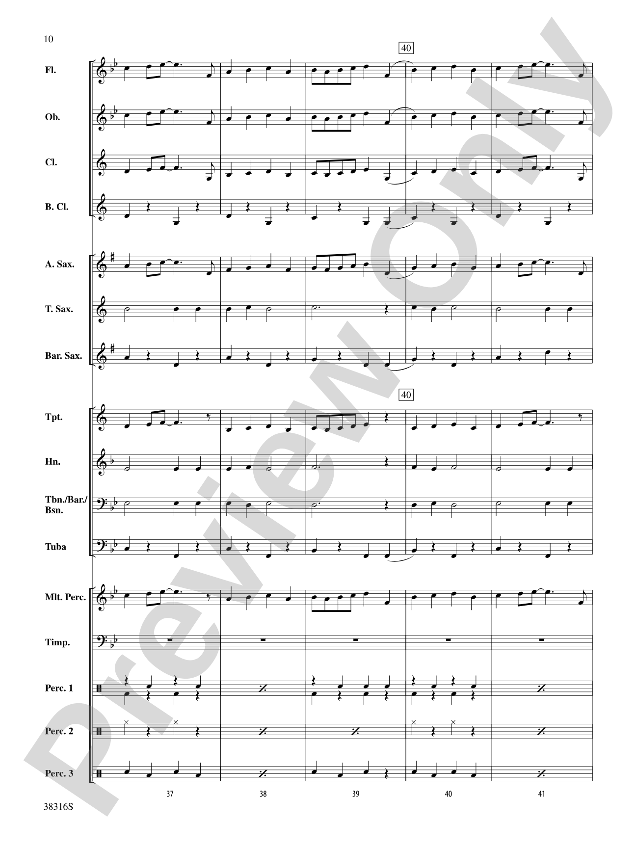 The Syncopated Clock: Concert Band Conductor Score & Parts