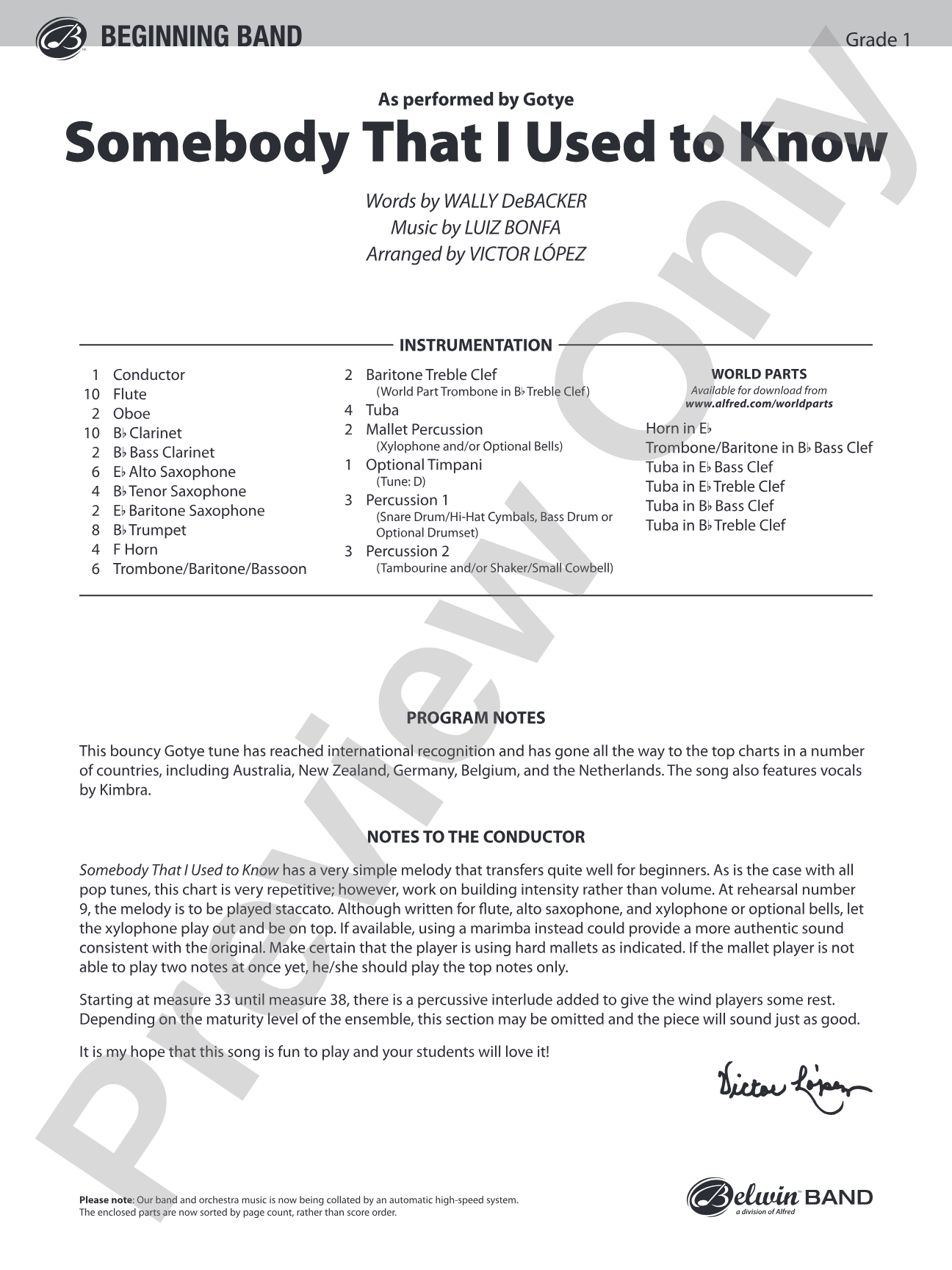 Somebody That I Used to Know