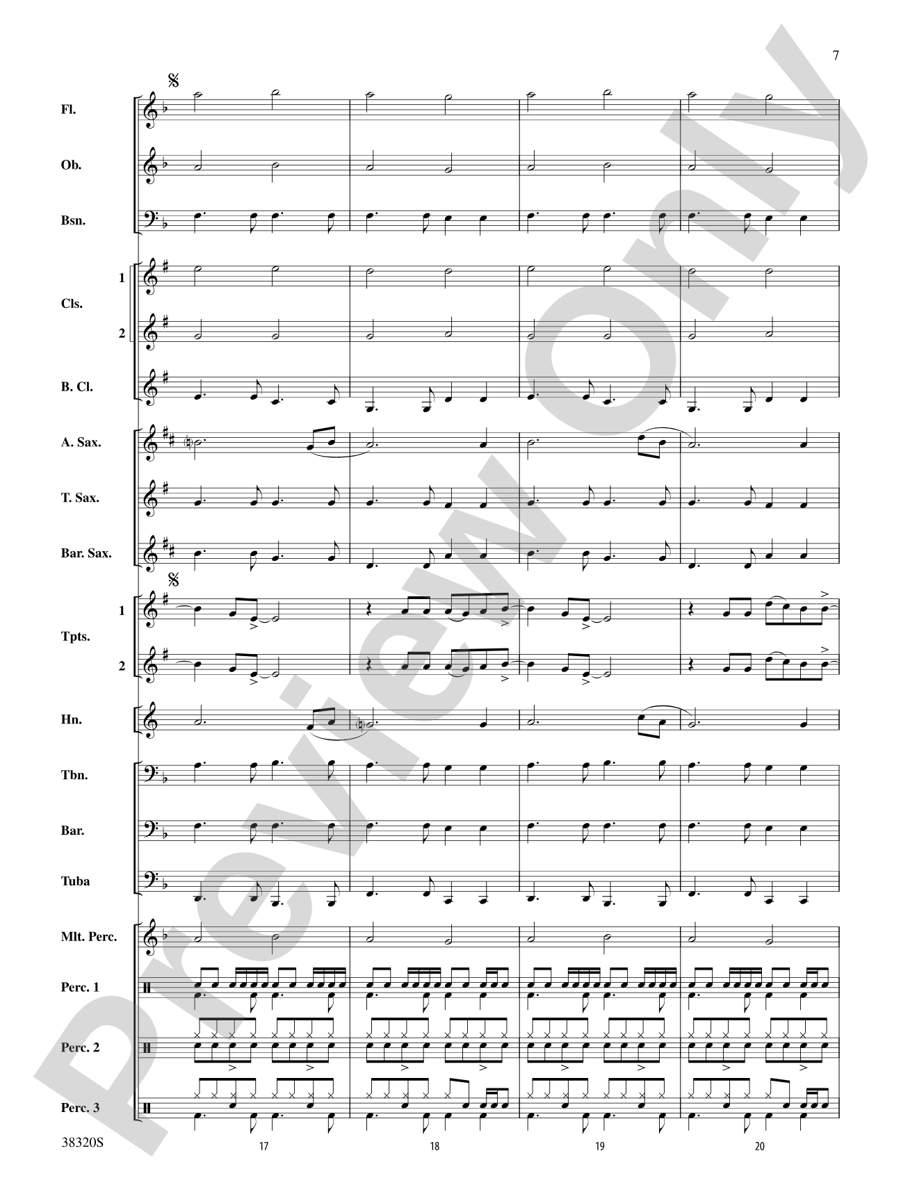 Grenade: Concert Band Conductor Score & Parts