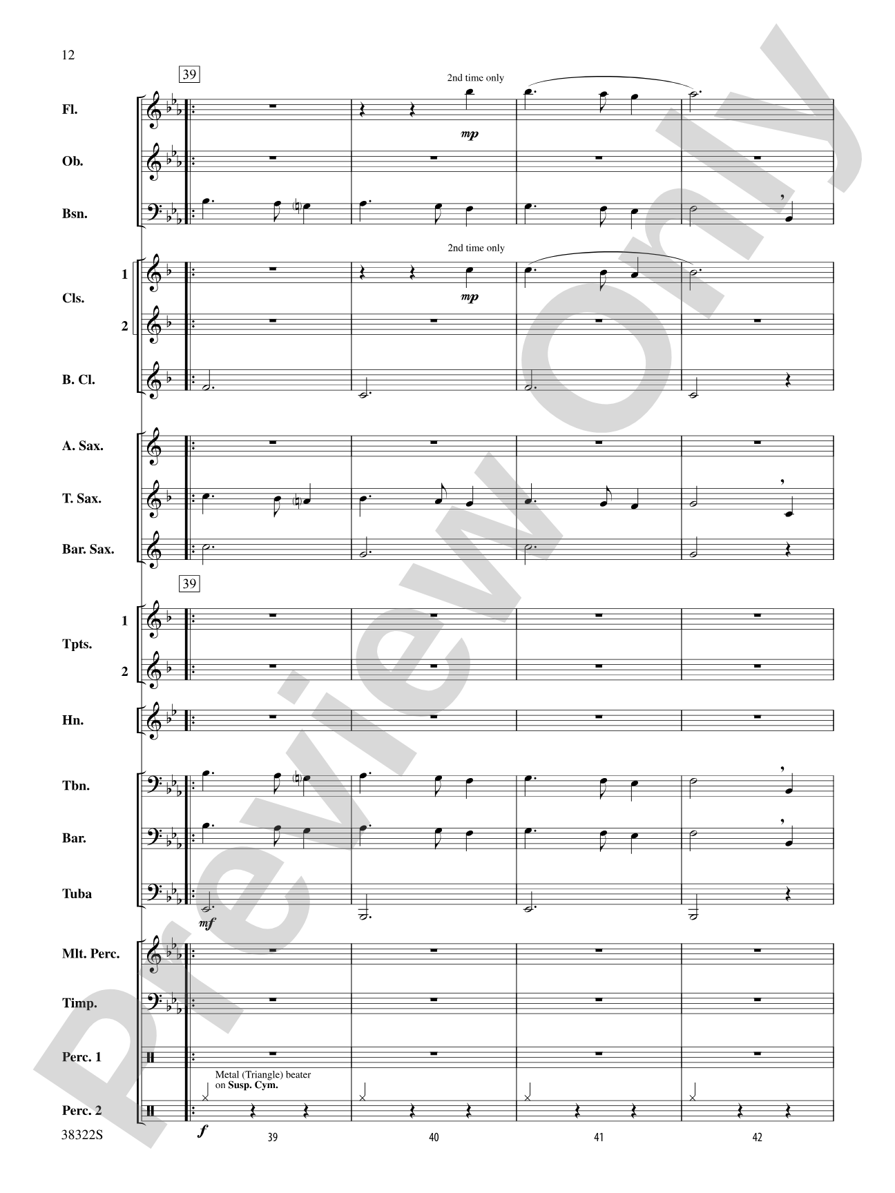 Gesu Bambino: Concert Band Conductor Score & Parts