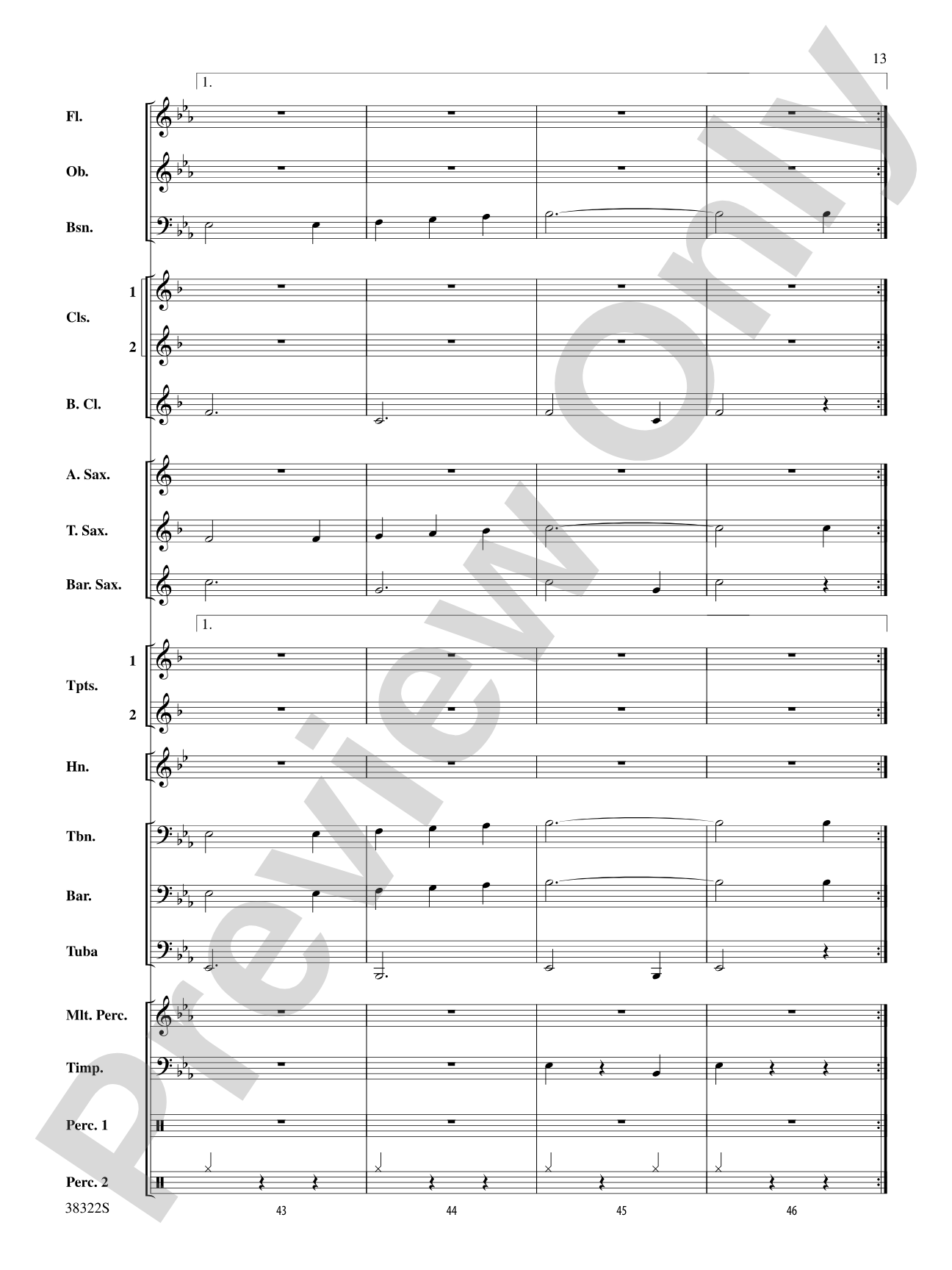 Gesu Bambino: Concert Band Conductor Score & Parts