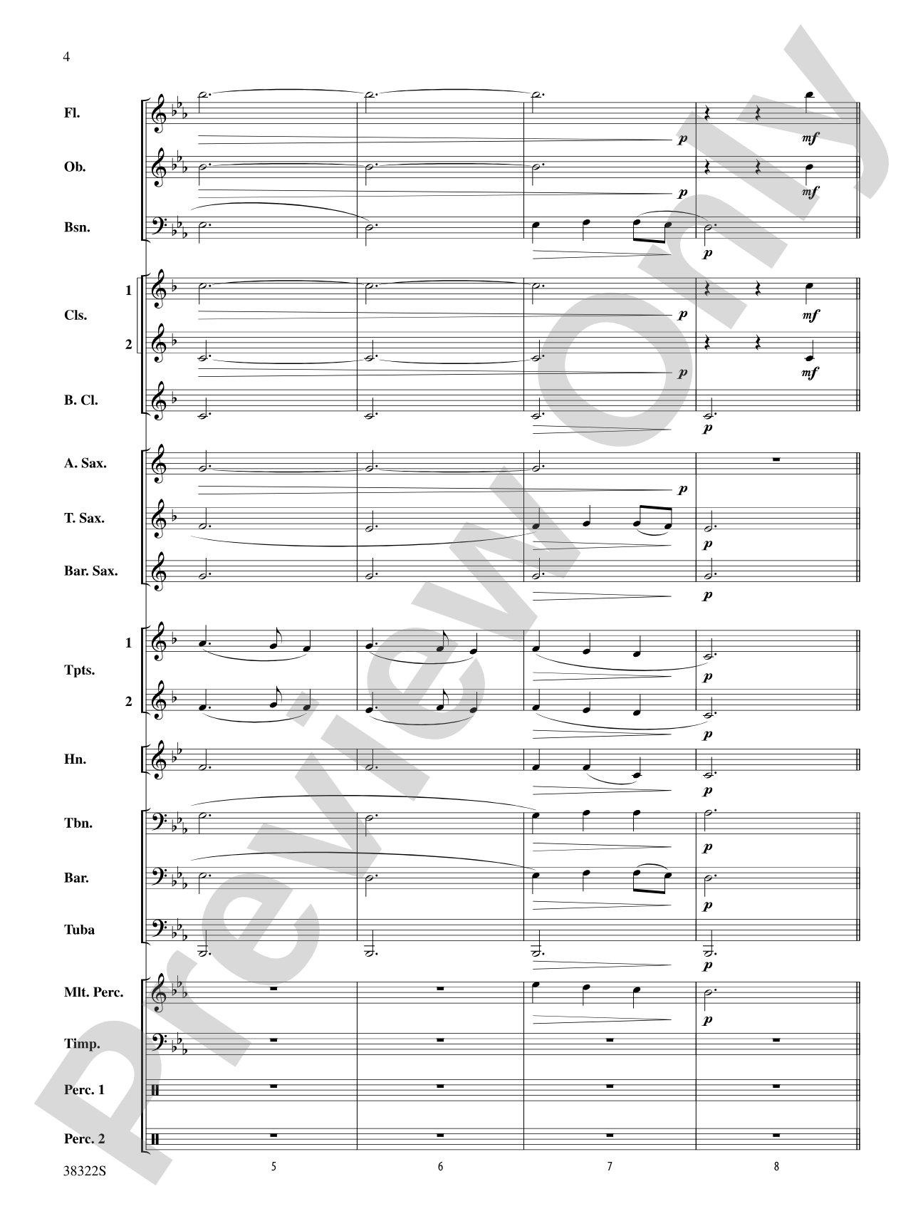 Gesu Bambino: Concert Band Conductor Score & Parts