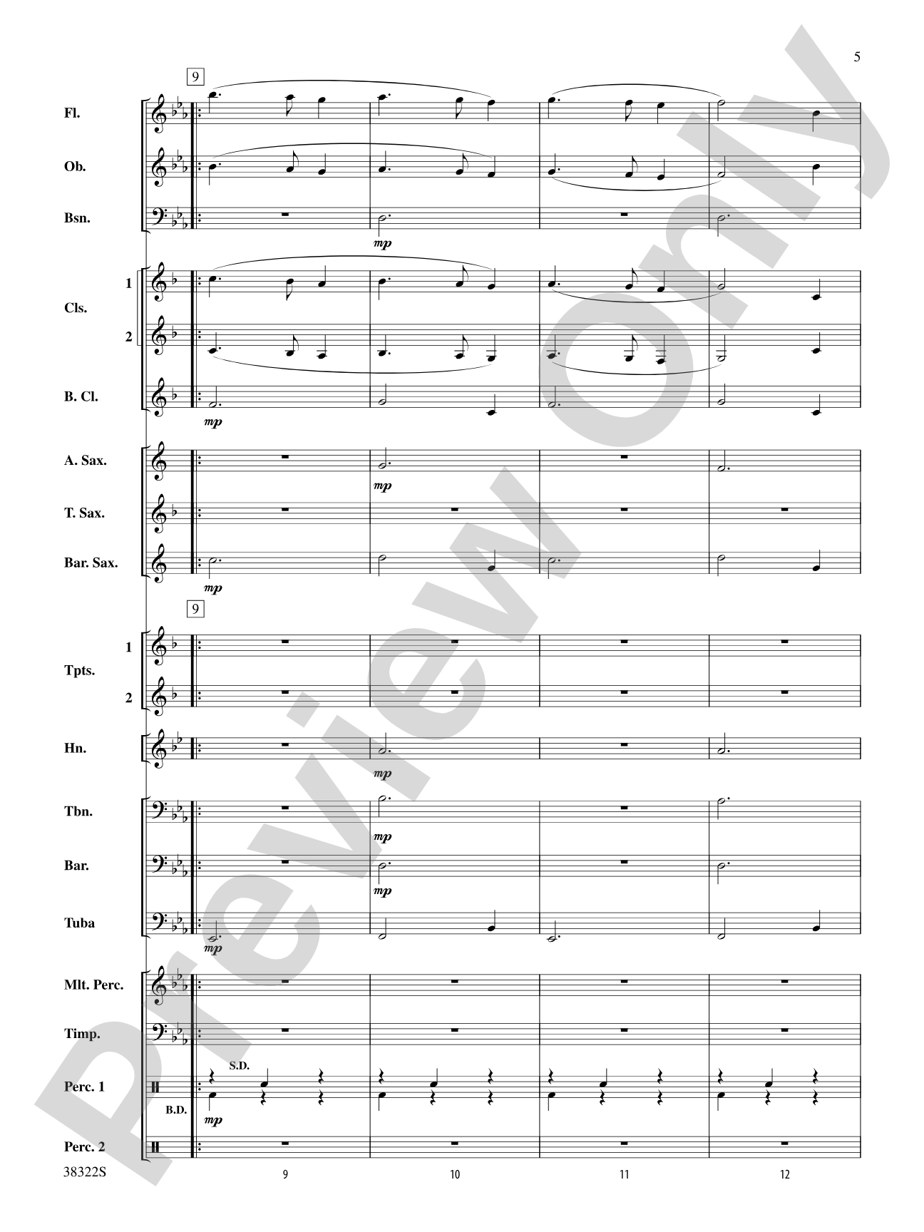 Gesu Bambino: Concert Band Conductor Score & Parts