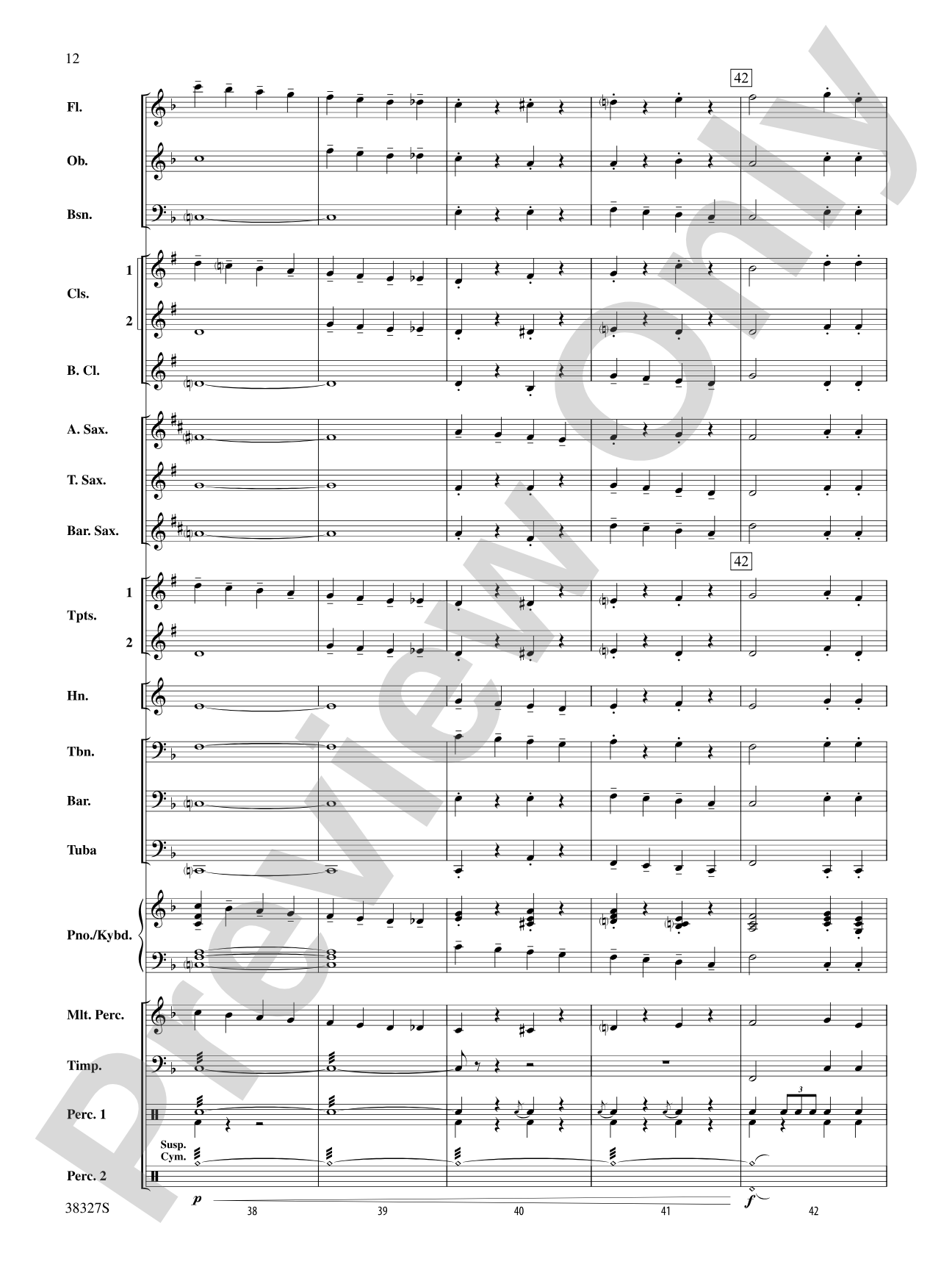 Overture 1812: Score
