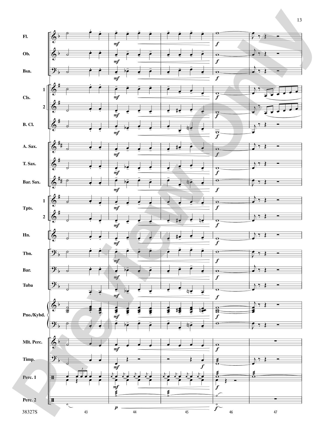 Overture 1812: Score