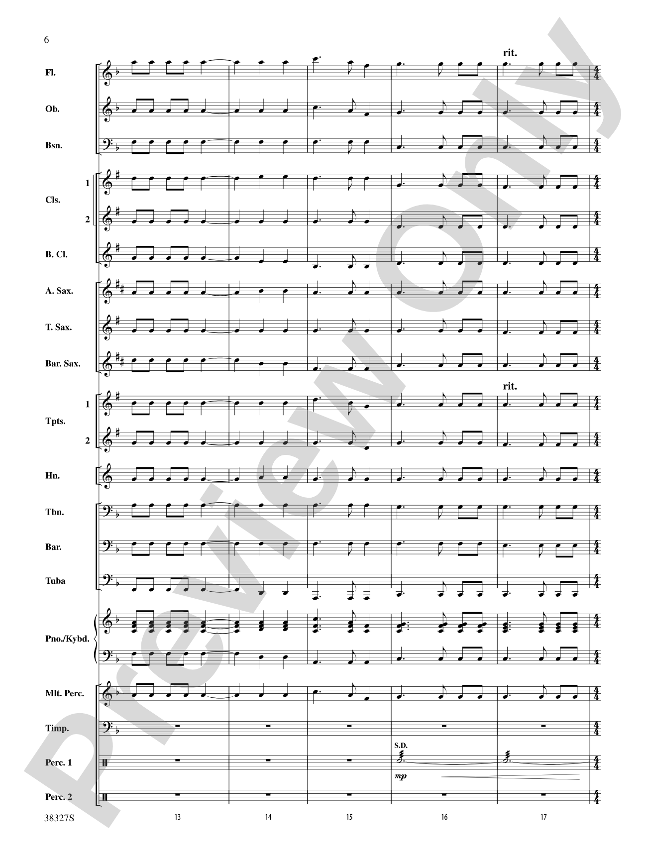 Overture 1812: Score
