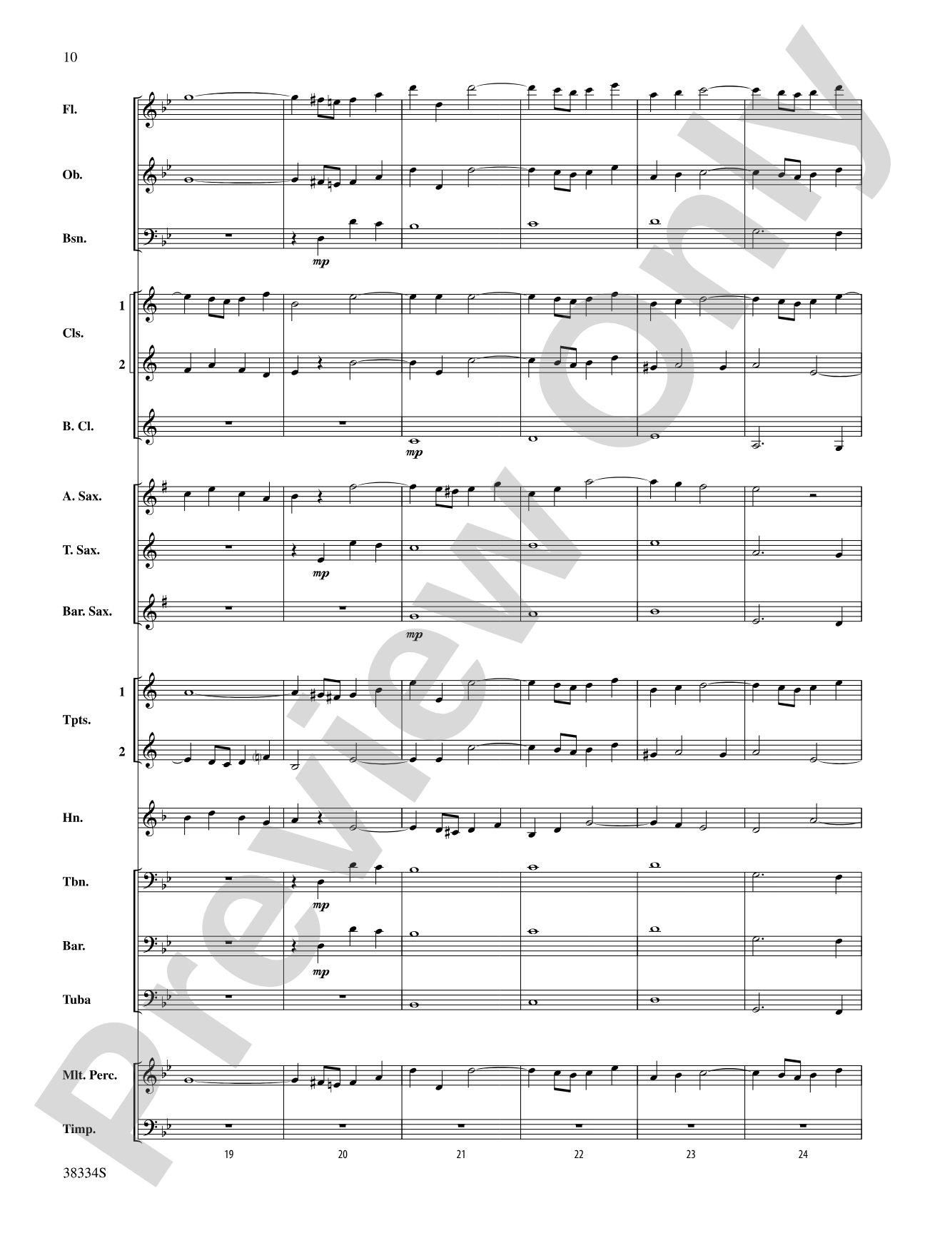 Chorale and Fugue: Concert Band Conductor Score & Parts