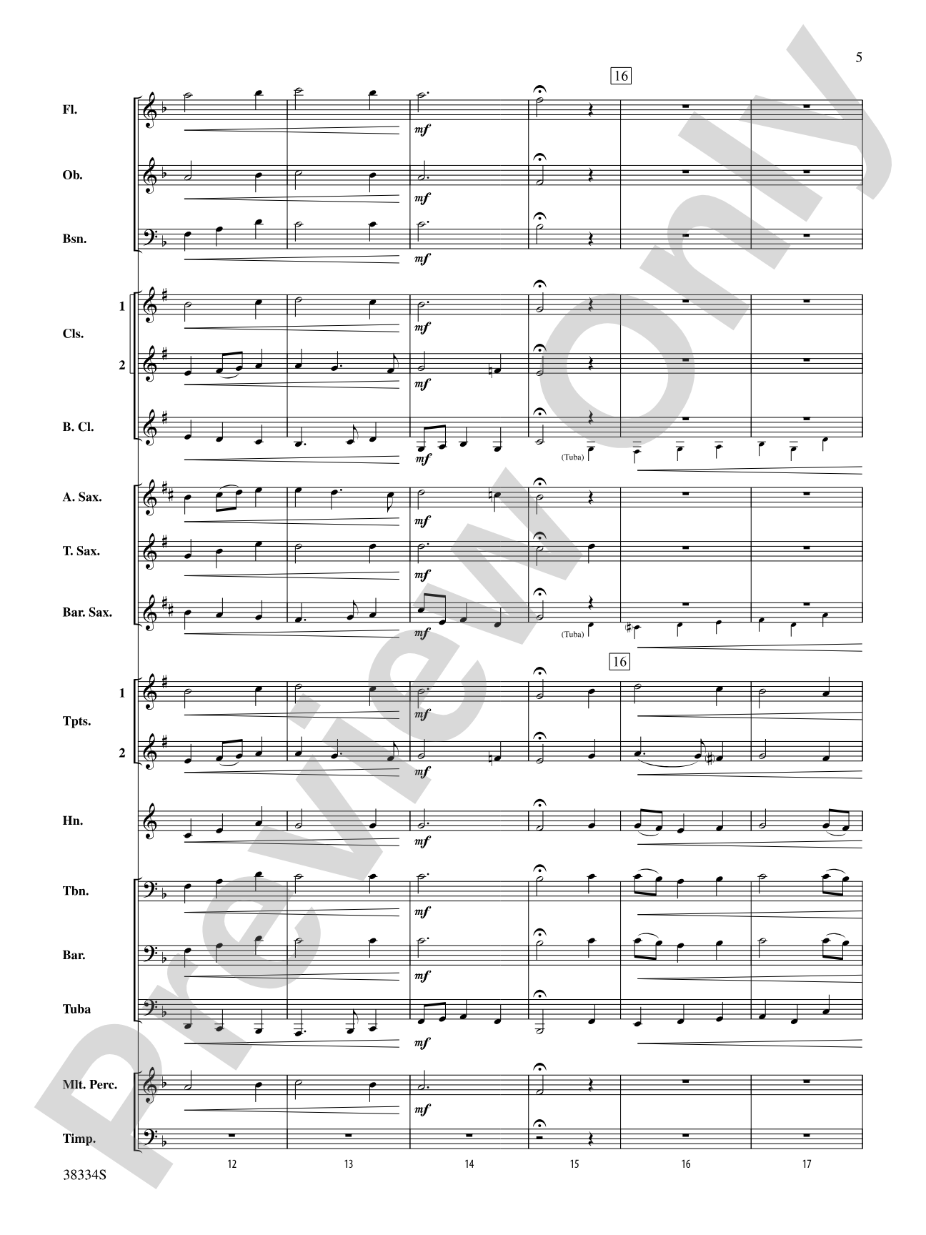 Chorale and Fugue: Concert Band Conductor Score & Parts