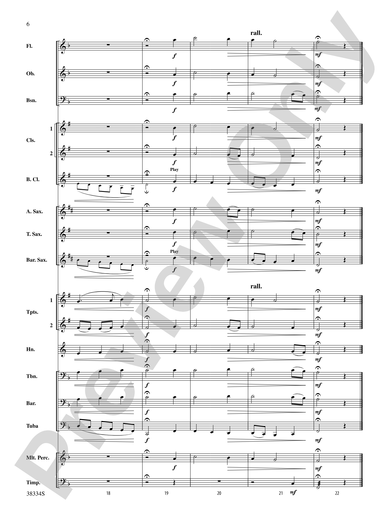 Chorale and Fugue: Concert Band Conductor Score & Parts