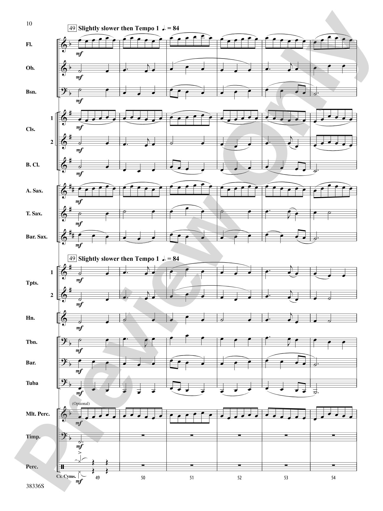 Ye Banks and Braes: Concert Band Conductor Score & Parts