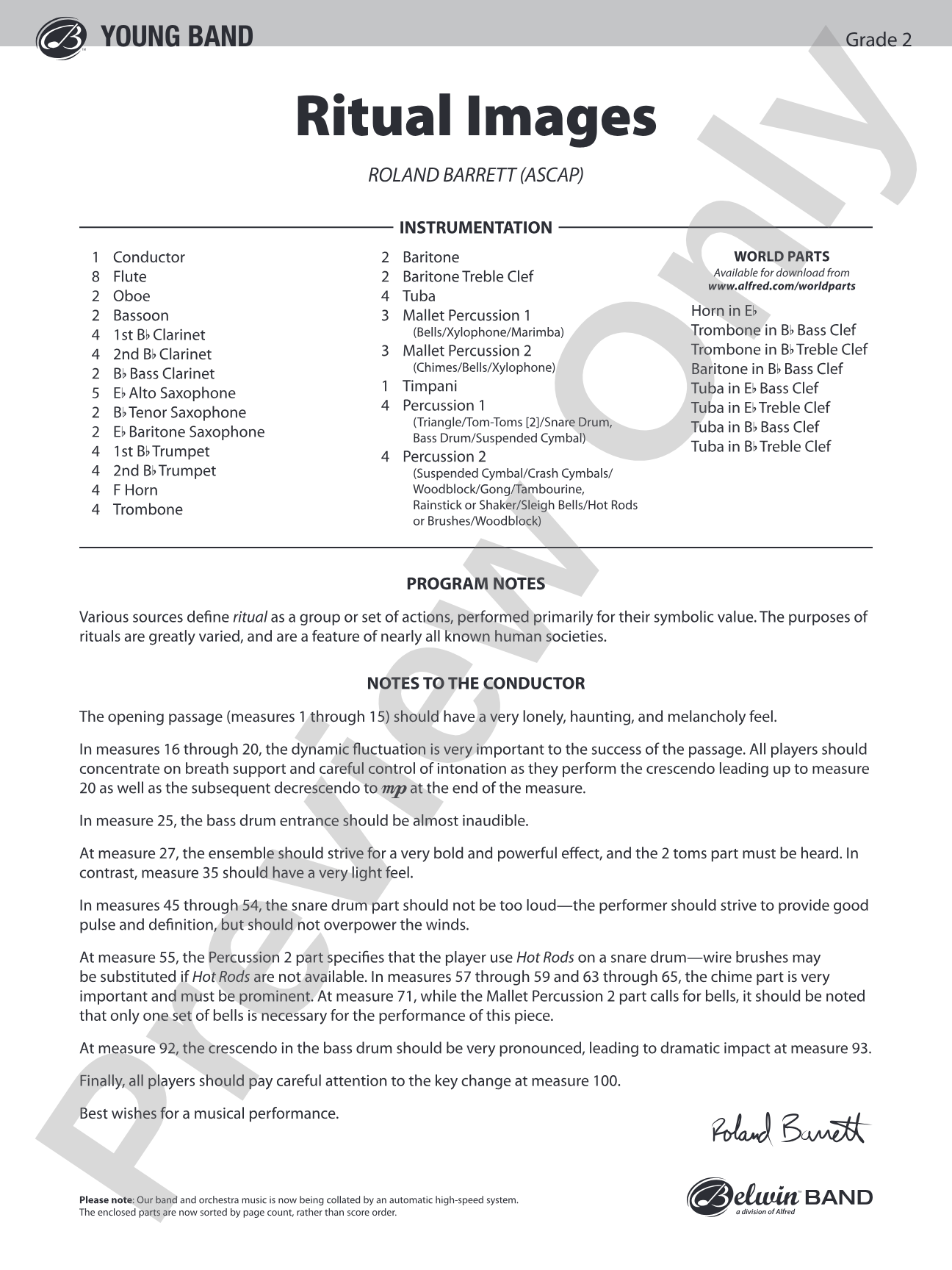 Ritual Images: Score