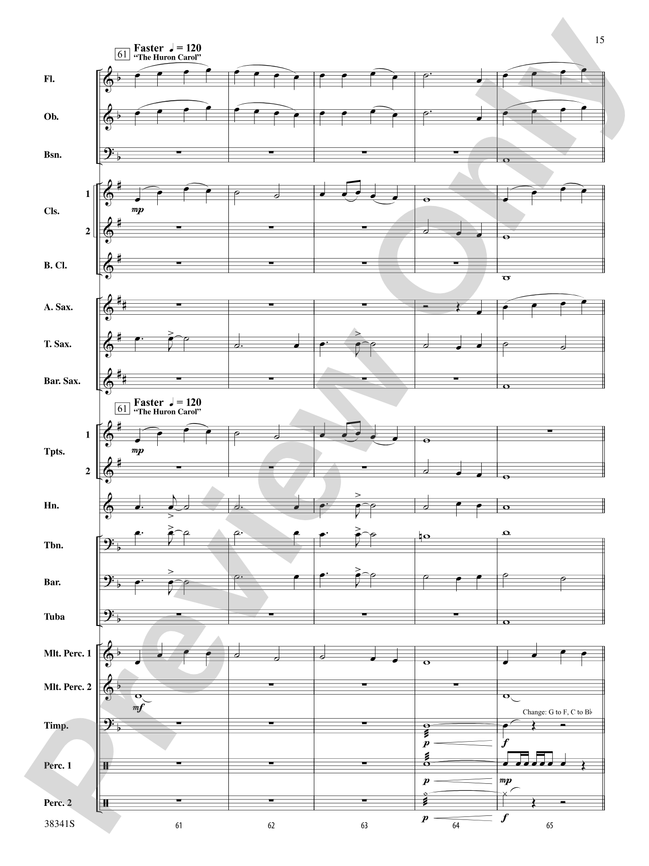 A Canadian Christmas: Concert Band Conductor Score & Parts