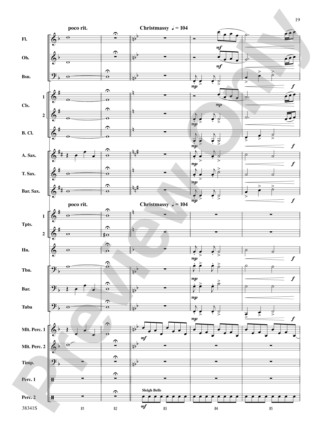 A Canadian Christmas: Concert Band Conductor Score & Parts