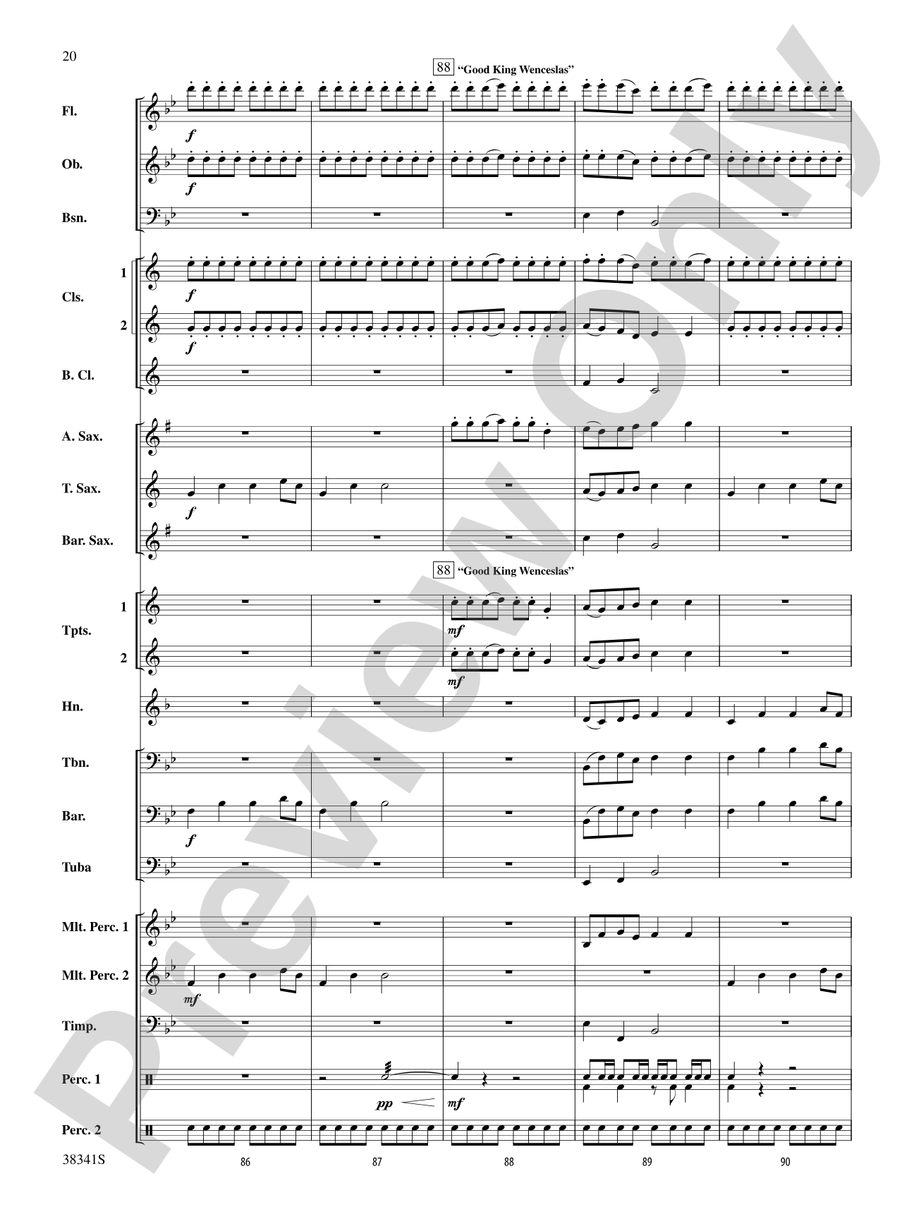 A Canadian Christmas: Concert Band Conductor Score & Parts