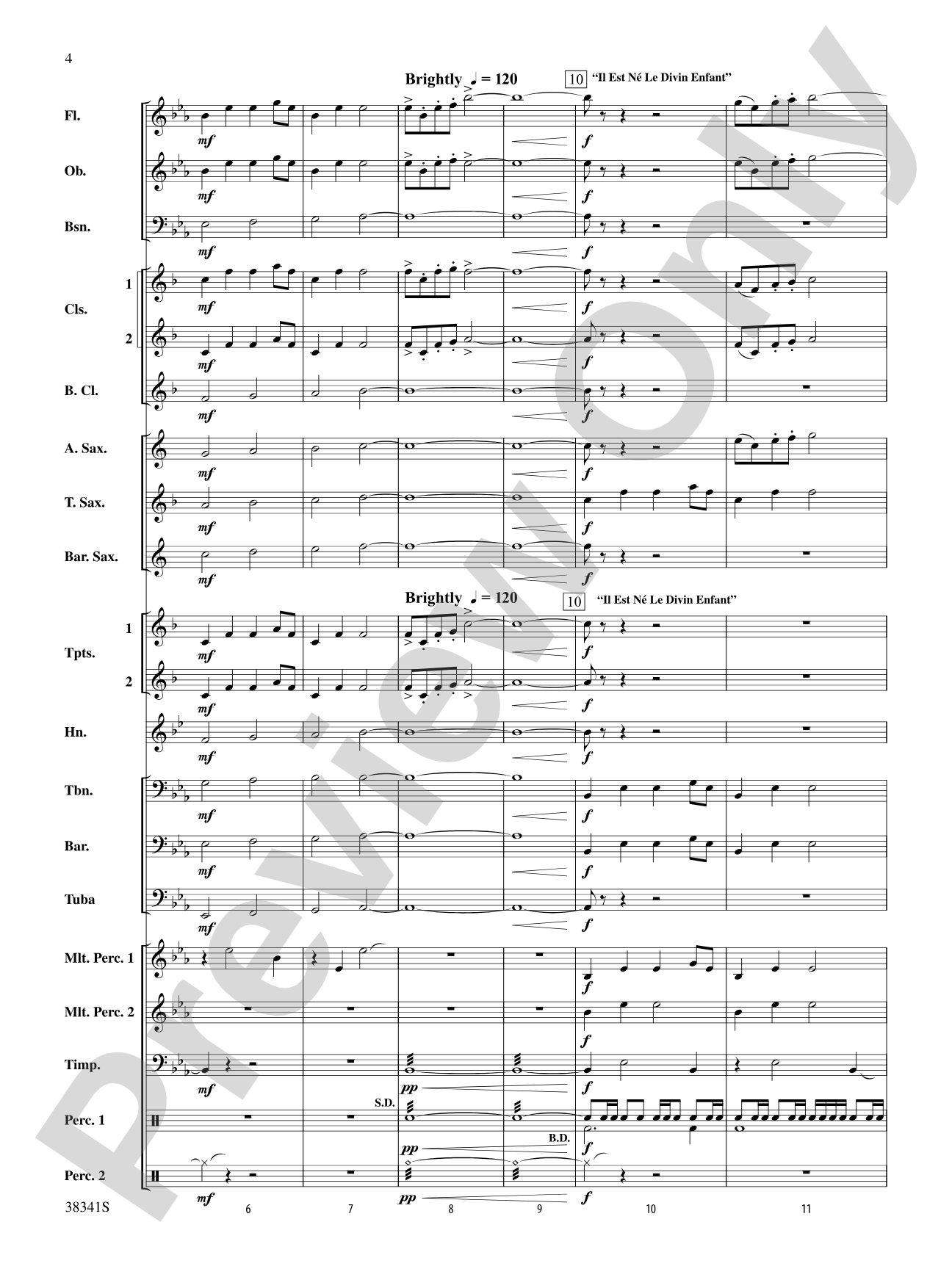 A Canadian Christmas: Concert Band Conductor Score & Parts