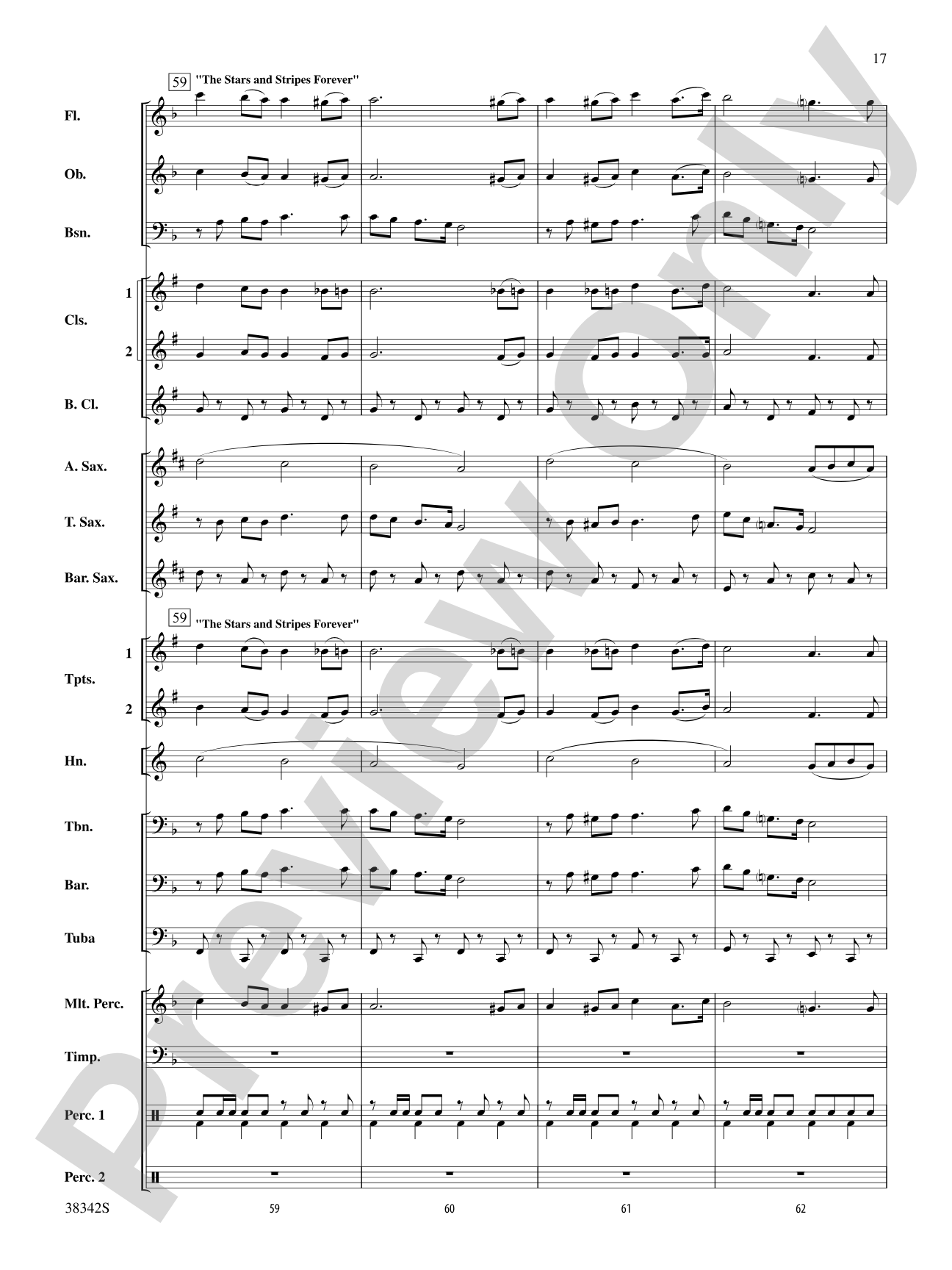Sousa Classics: Concert Band Conductor Score & Parts