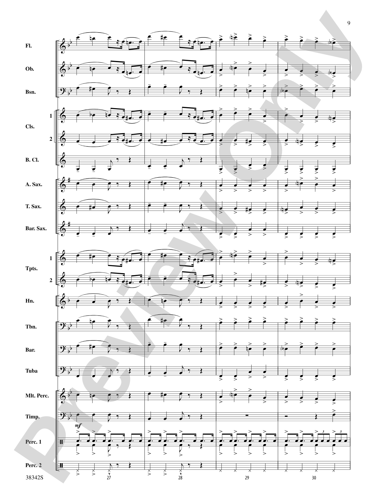 Sousa Classics: Concert Band Conductor Score & Parts