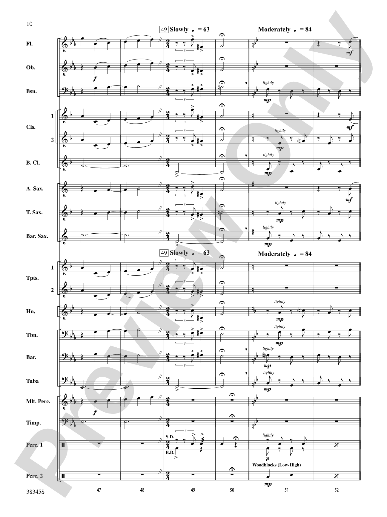 Grand Canyon Suite, Themes from: Concert Band Conductor Score & Parts