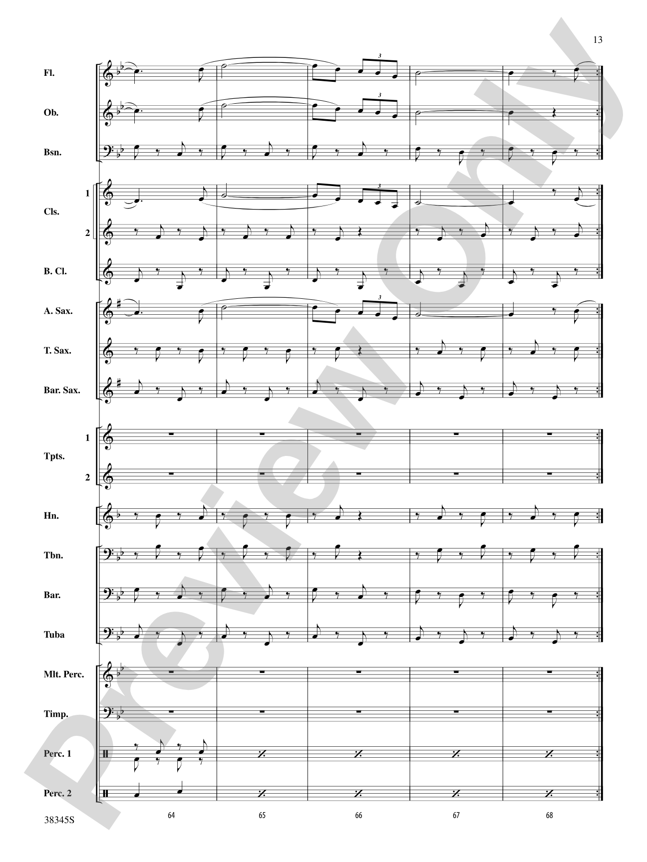 Grand Canyon Suite, Themes from: Concert Band Conductor Score & Parts
