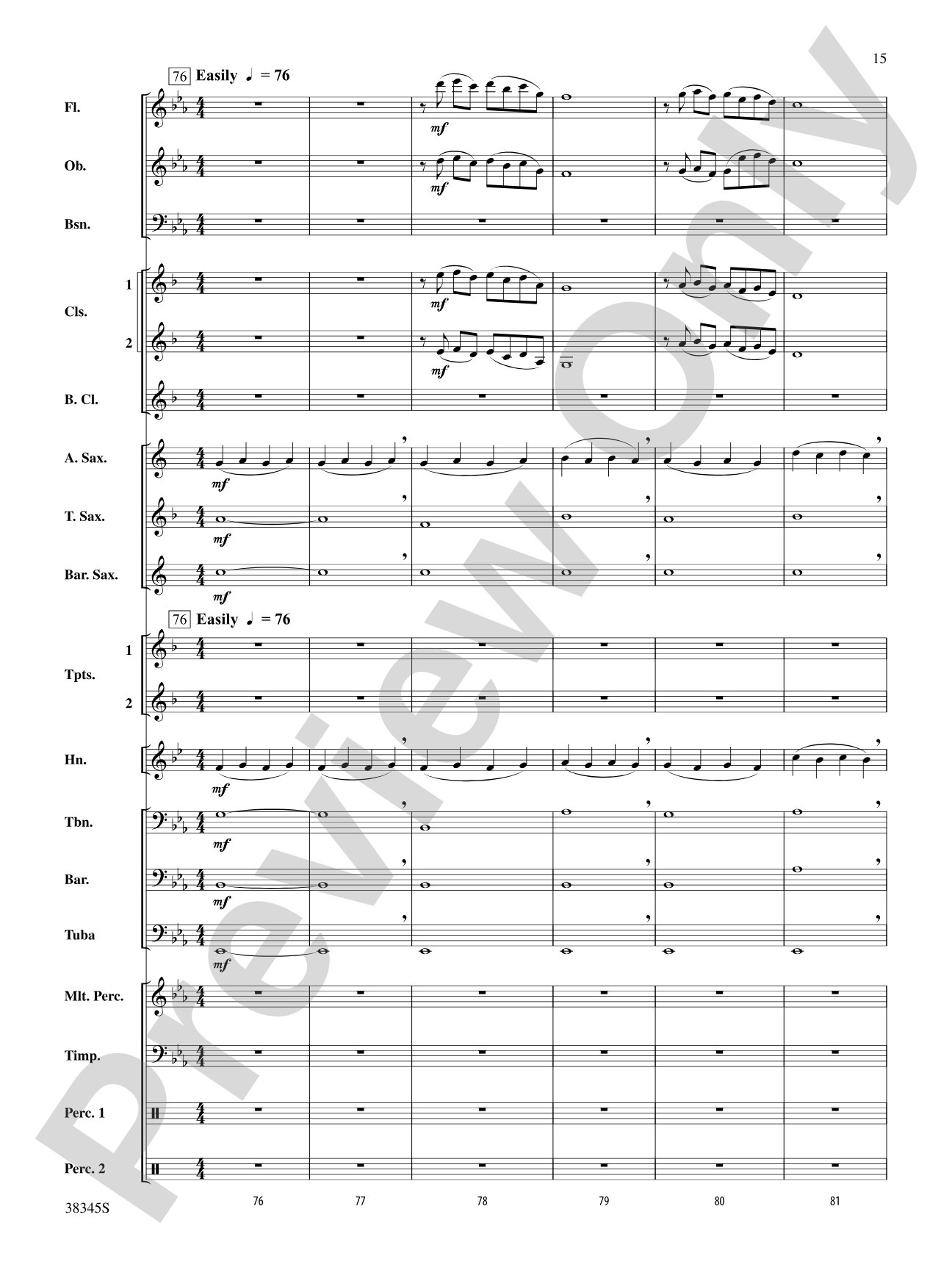 Grand Canyon Suite, Themes from: Concert Band Conductor Score & Parts