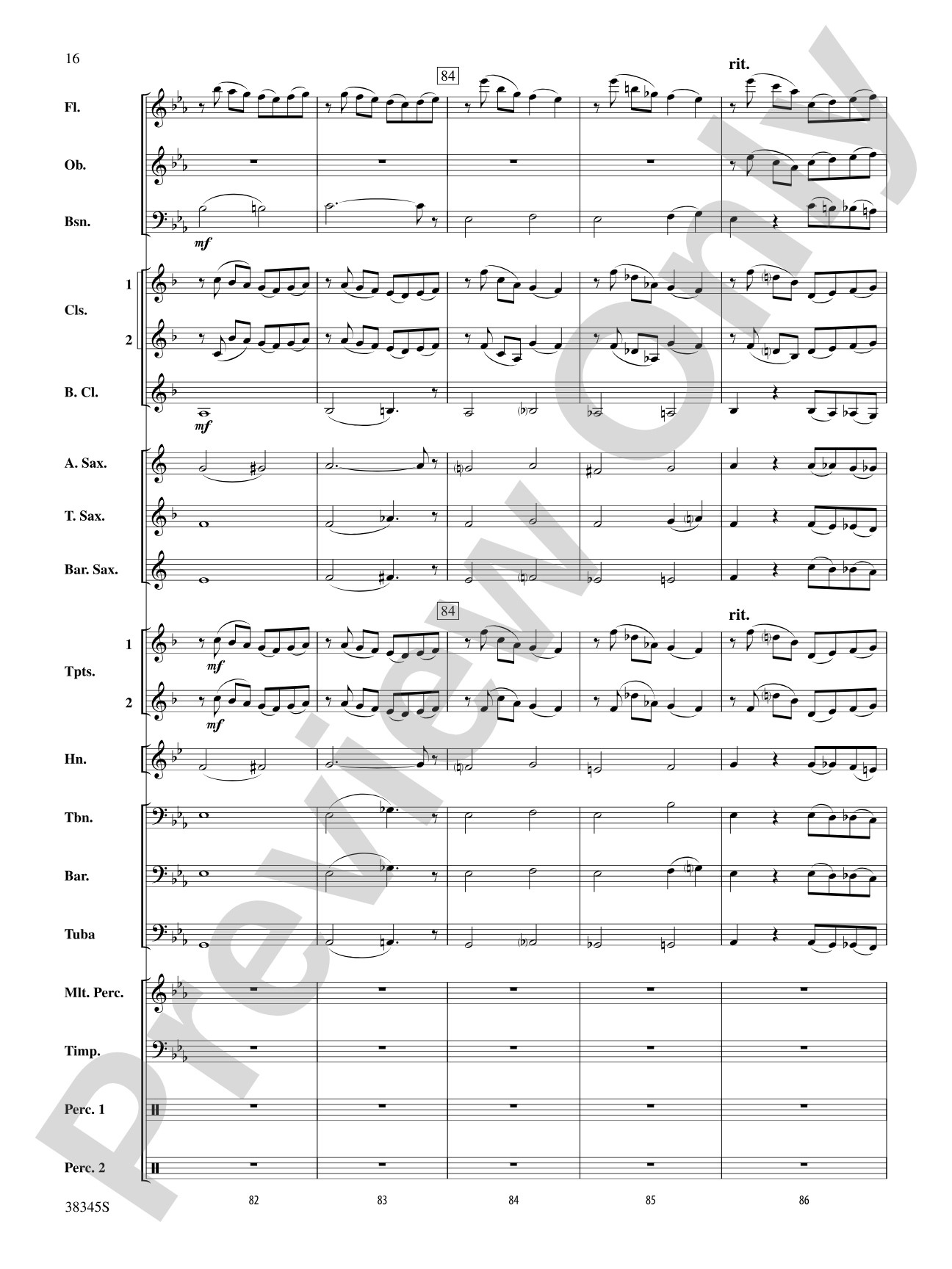 Grand Canyon Suite, Themes from: Concert Band Conductor Score & Parts