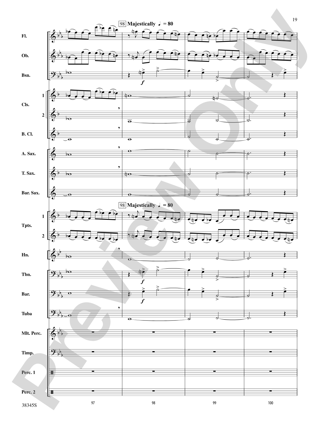 Grand Canyon Suite, Themes from: Concert Band Conductor Score & Parts