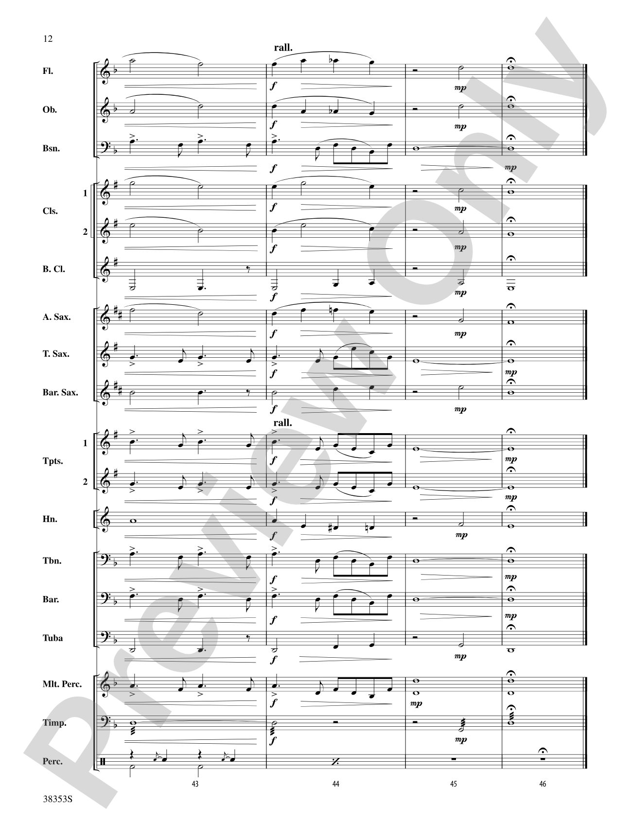 Swan Lake: Concert Band Conductor Score & Parts