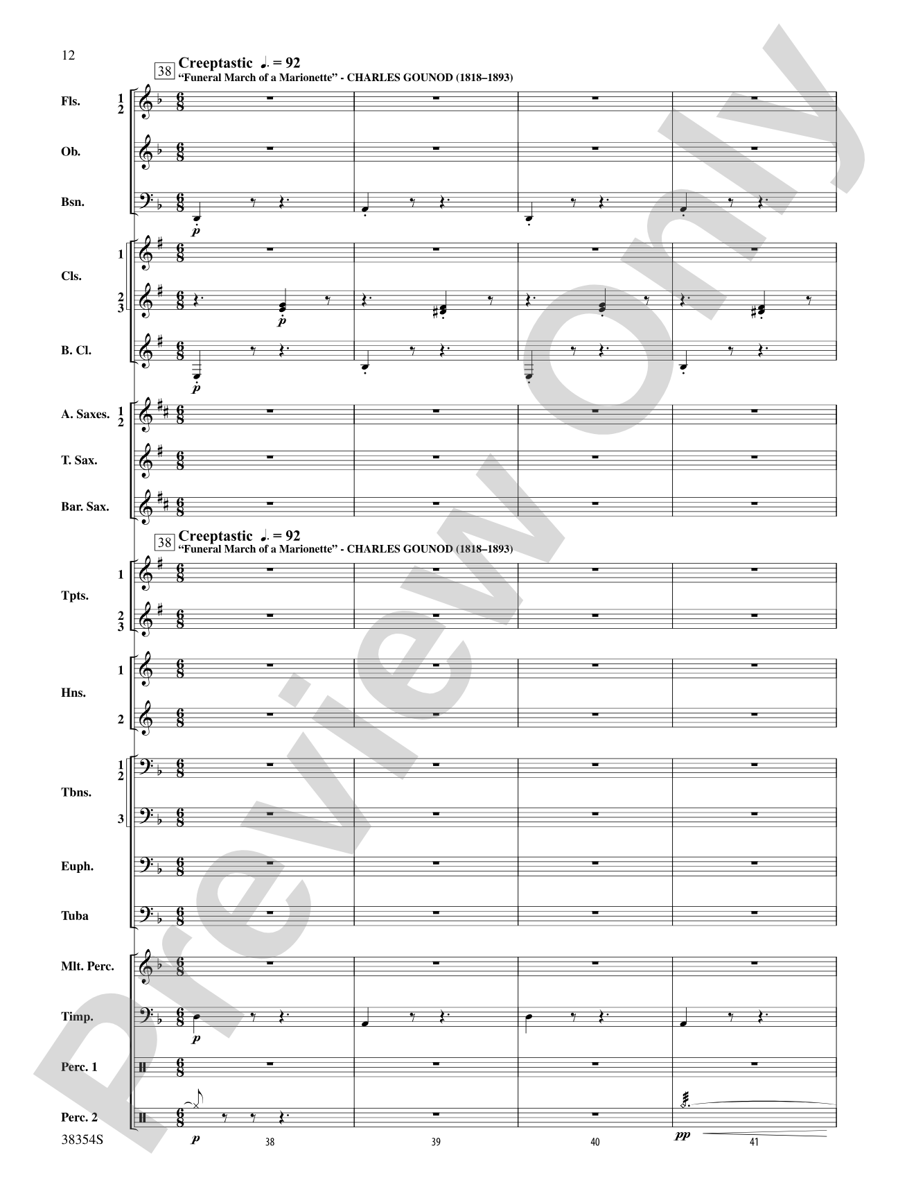 Band-O-Ween: Concert Band Conductor Score & Parts