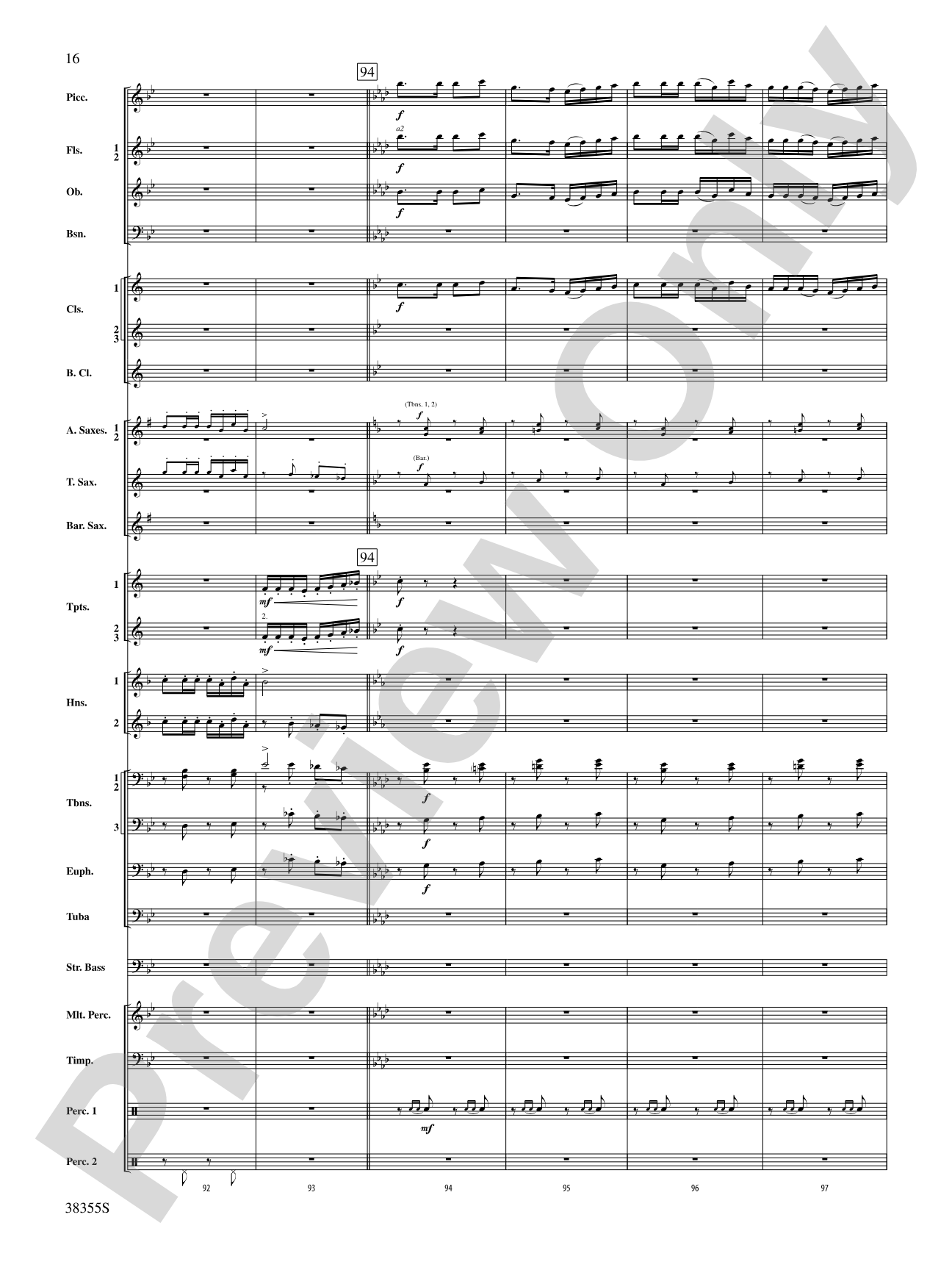 Dubinushka, Op. 62: Concert Band Conductor Score & Parts