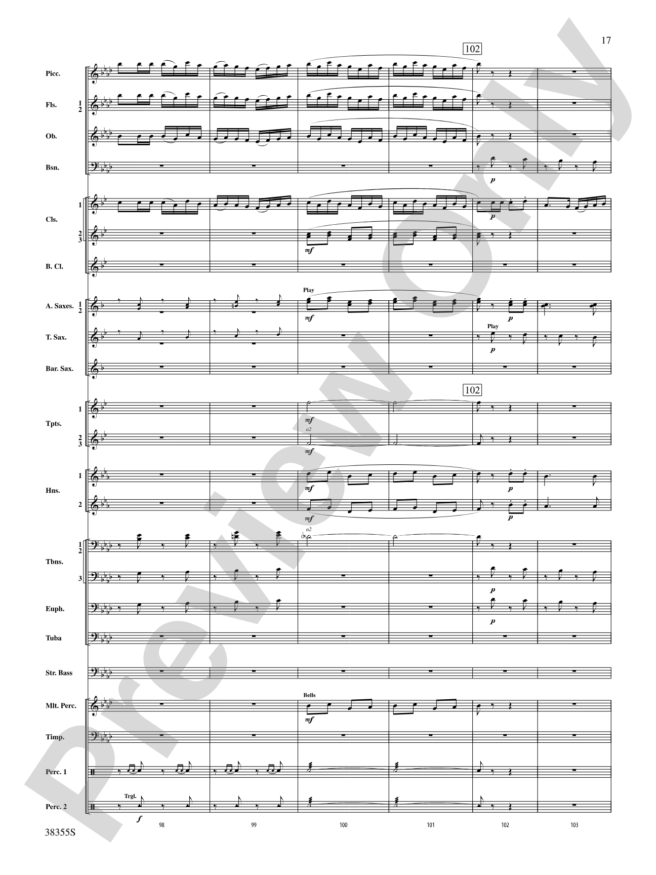 Dubinushka, Op. 62: Concert Band Conductor Score & Parts