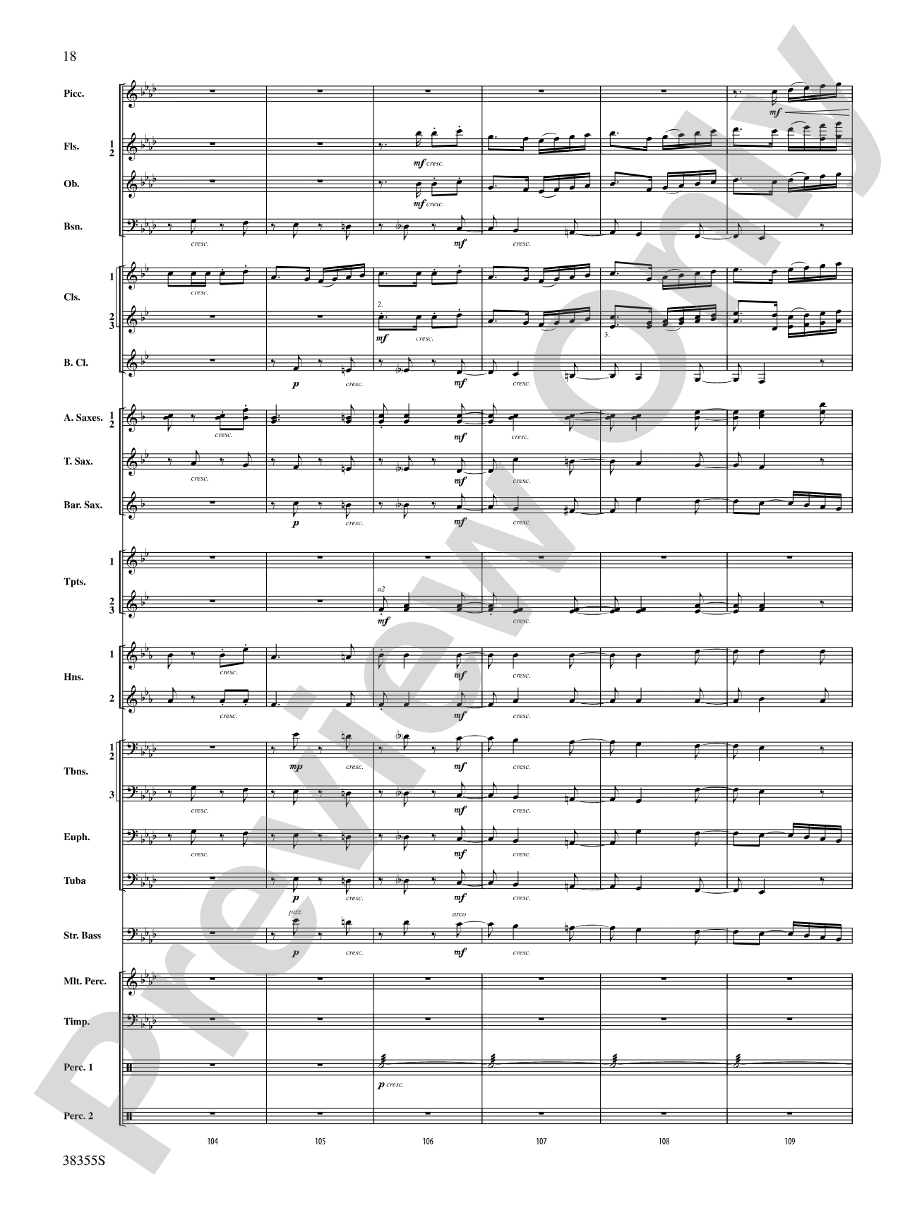 Dubinushka, Op. 62: Concert Band Conductor Score & Parts