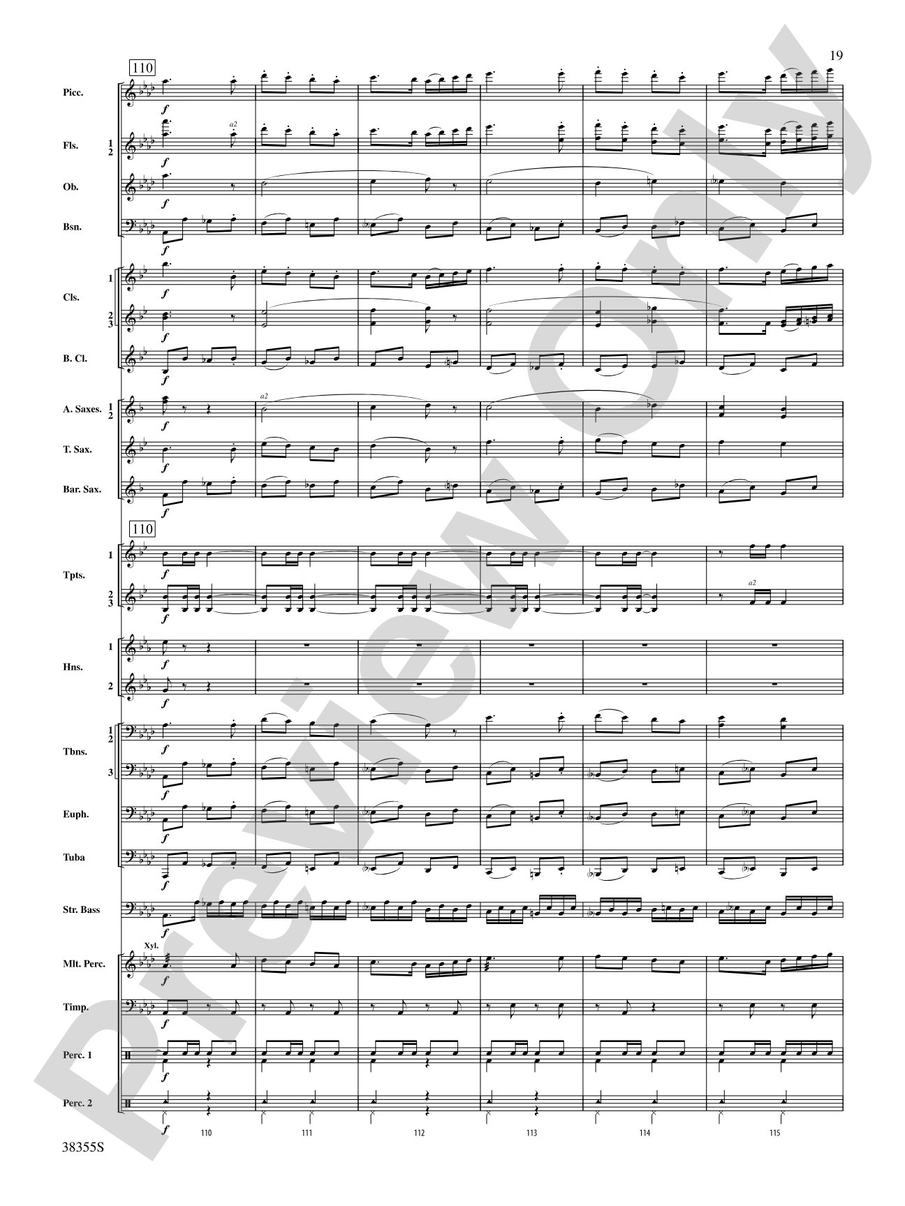 Dubinushka, Op. 62: Concert Band Conductor Score & Parts