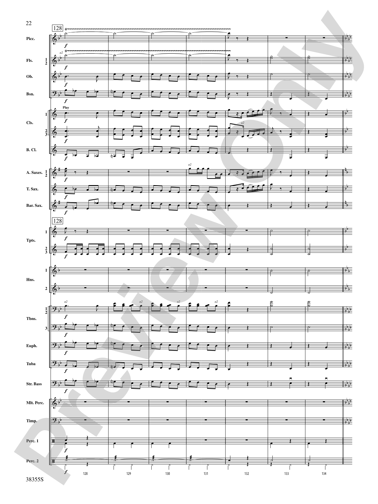 Dubinushka, Op. 62: Concert Band Conductor Score & Parts