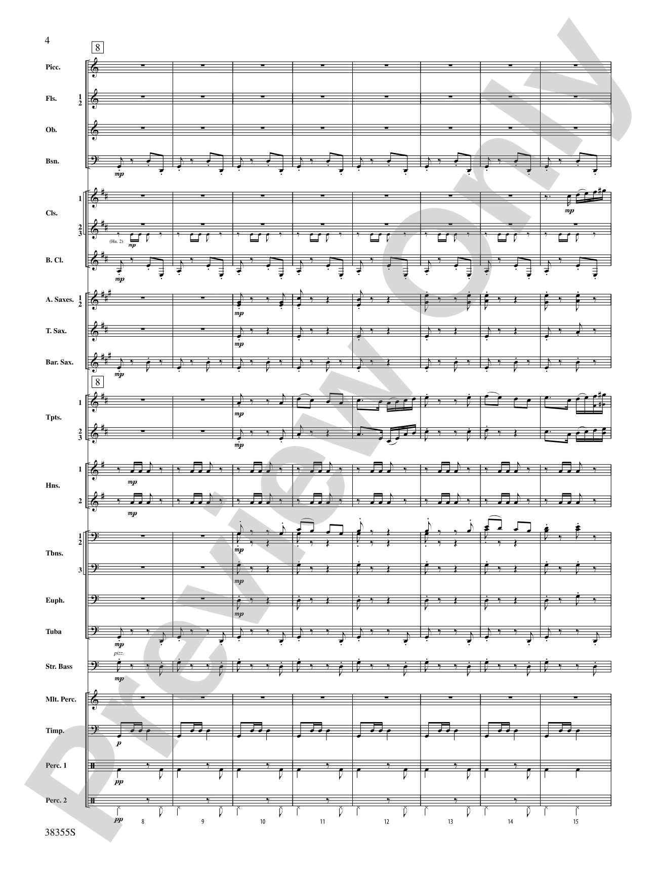 Dubinushka, Op. 62: Concert Band Conductor Score & Parts