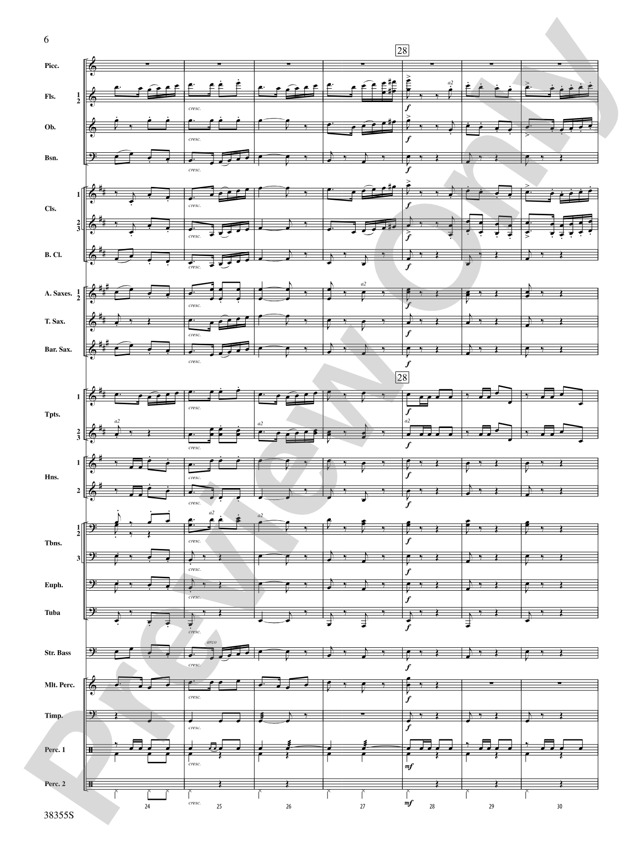 Dubinushka, Op. 62: Concert Band Conductor Score & Parts