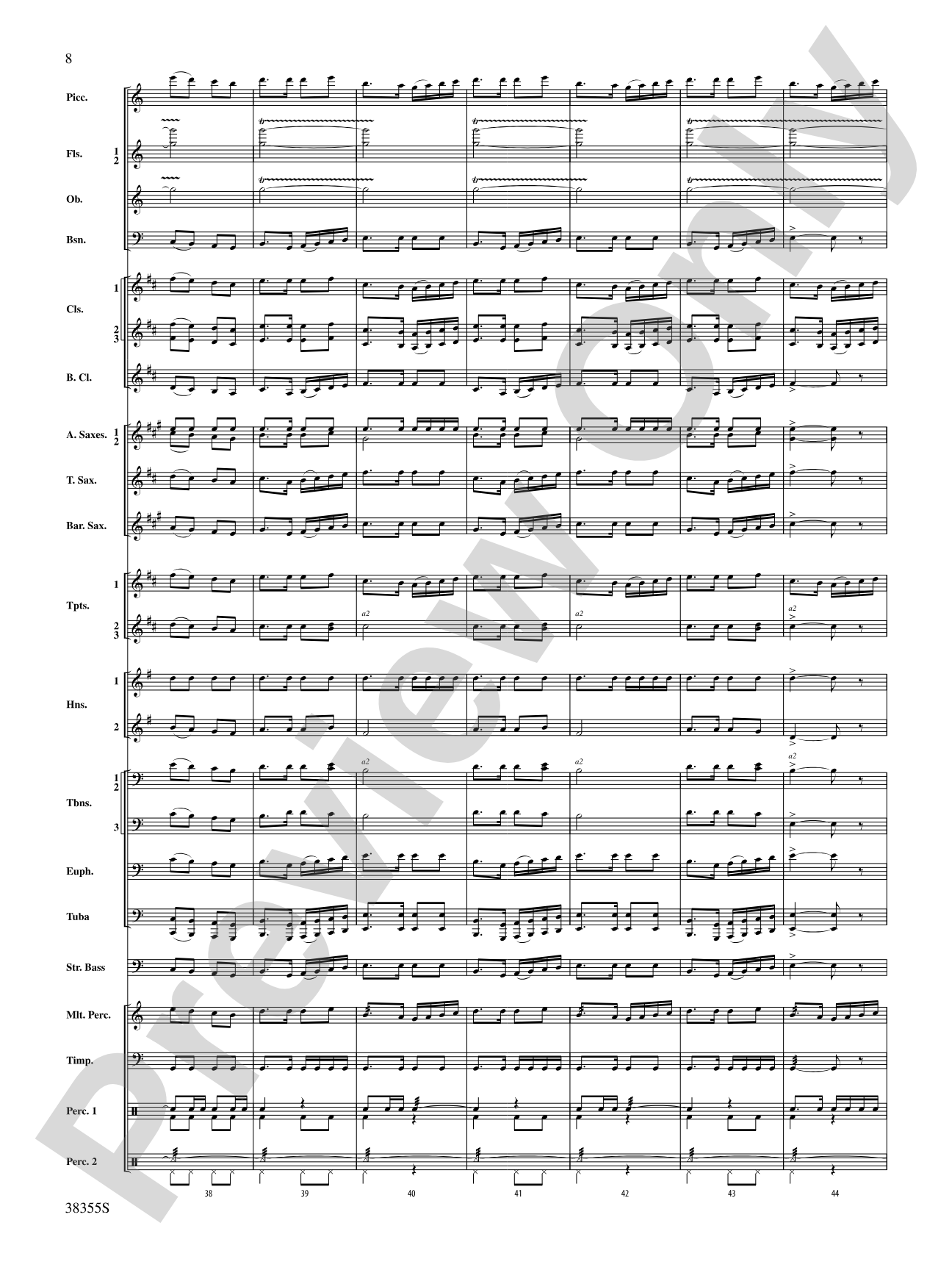 Dubinushka, Op. 62: Concert Band Conductor Score & Parts