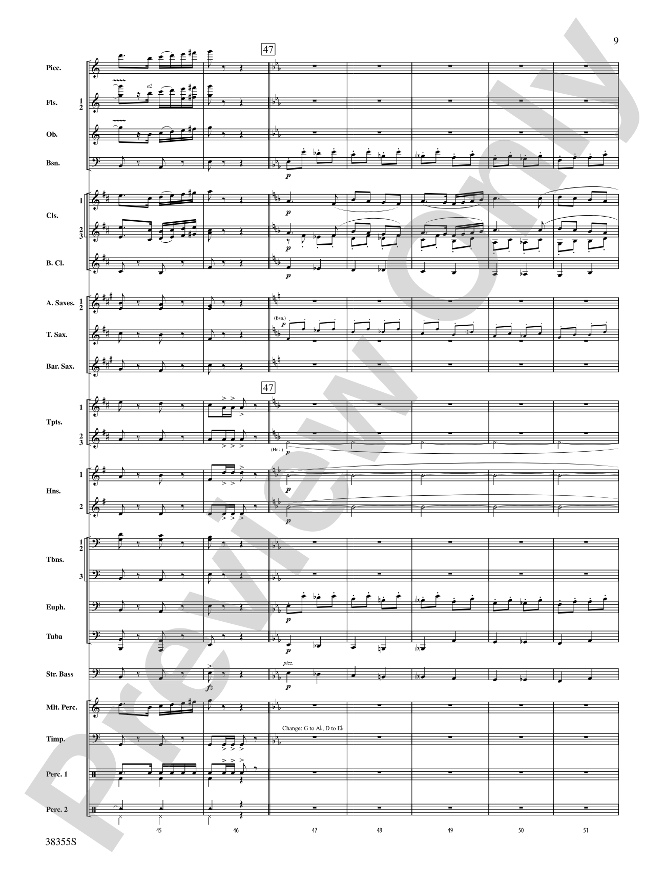 Dubinushka, Op. 62: Concert Band Conductor Score & Parts