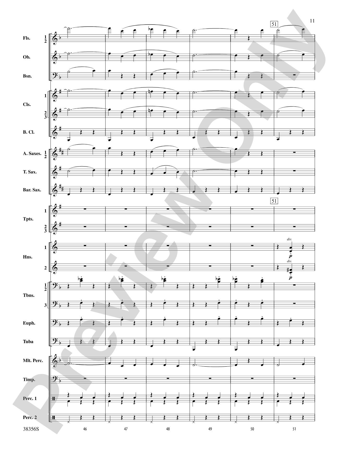 Barcarolle (from The Tales of Hoffman): Concert Band Conductor Score & Parts