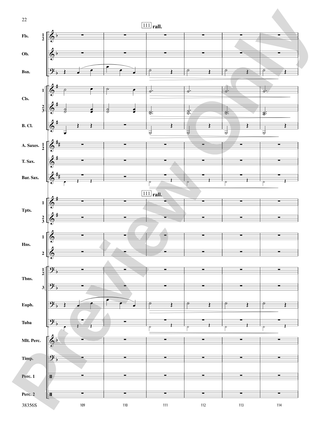 Barcarolle (from The Tales of Hoffman): Concert Band Conductor Score & Parts