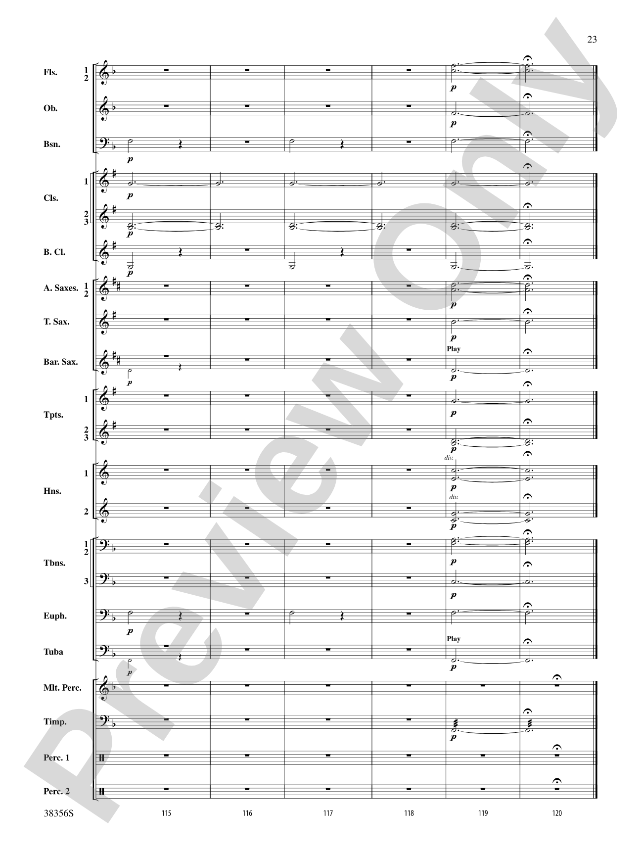 Barcarolle (from The Tales of Hoffman): Concert Band Conductor Score & Parts