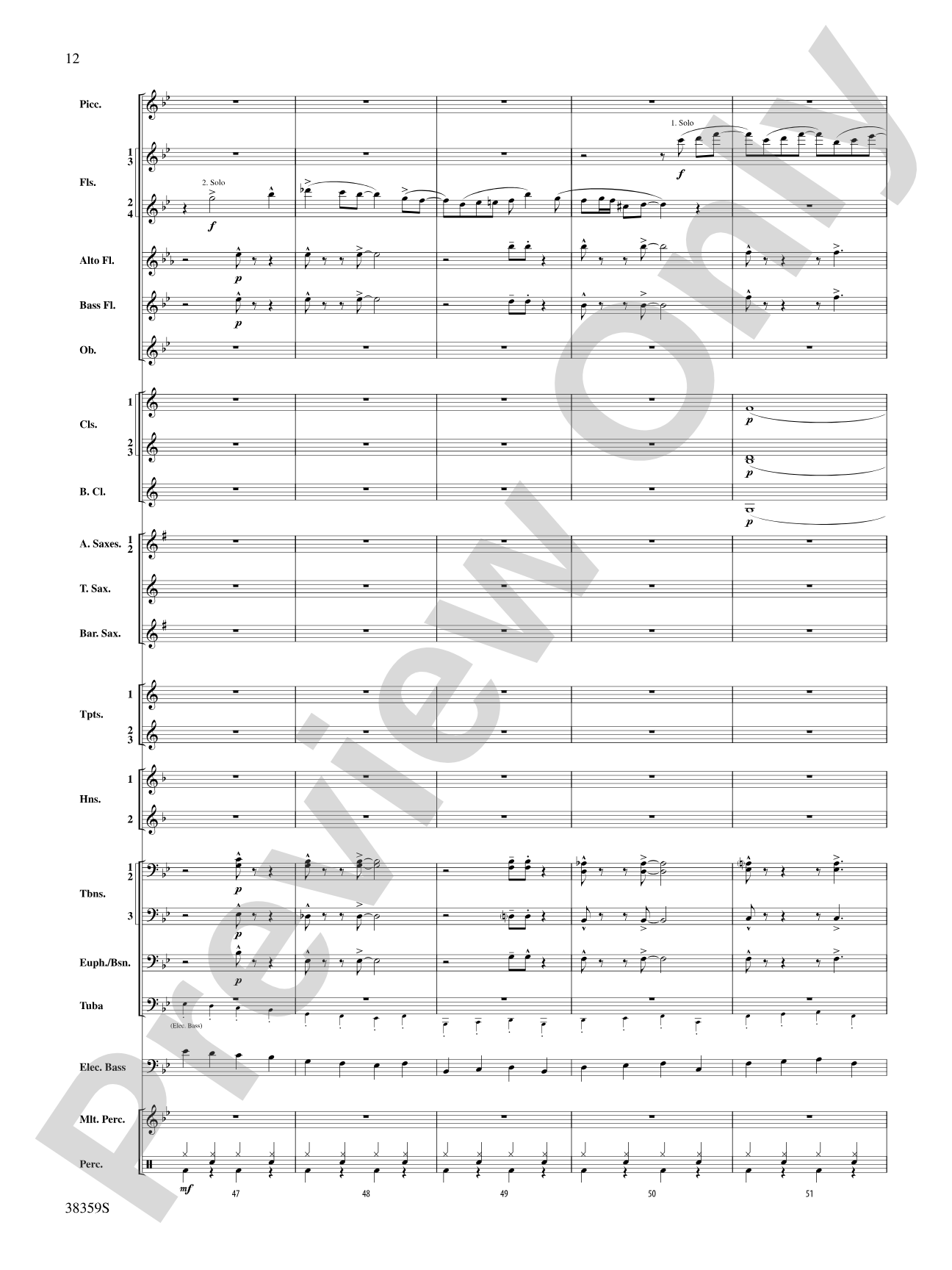 Those Fabulous Flutes: Concert Band Conductor Score & Parts