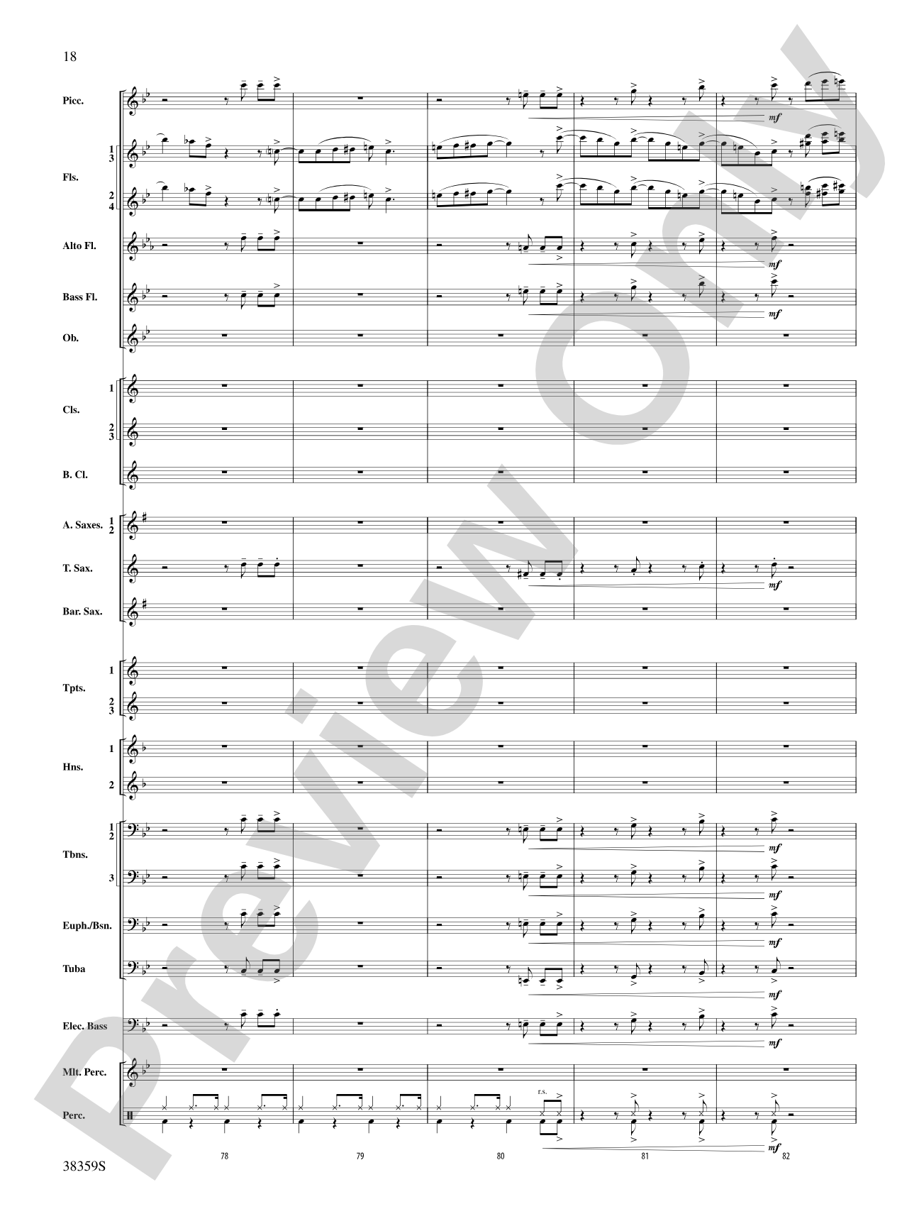 Those Fabulous Flutes: Concert Band Conductor Score & Parts