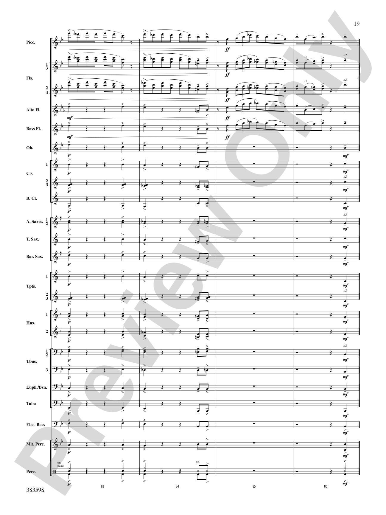 Those Fabulous Flutes: Concert Band Conductor Score & Parts
