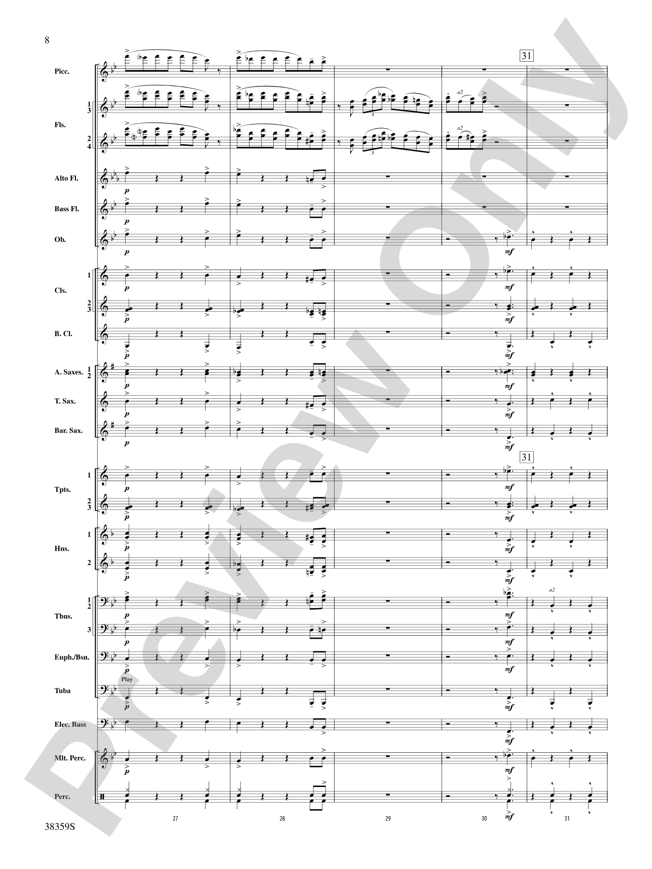 Those Fabulous Flutes: Concert Band Conductor Score & Parts