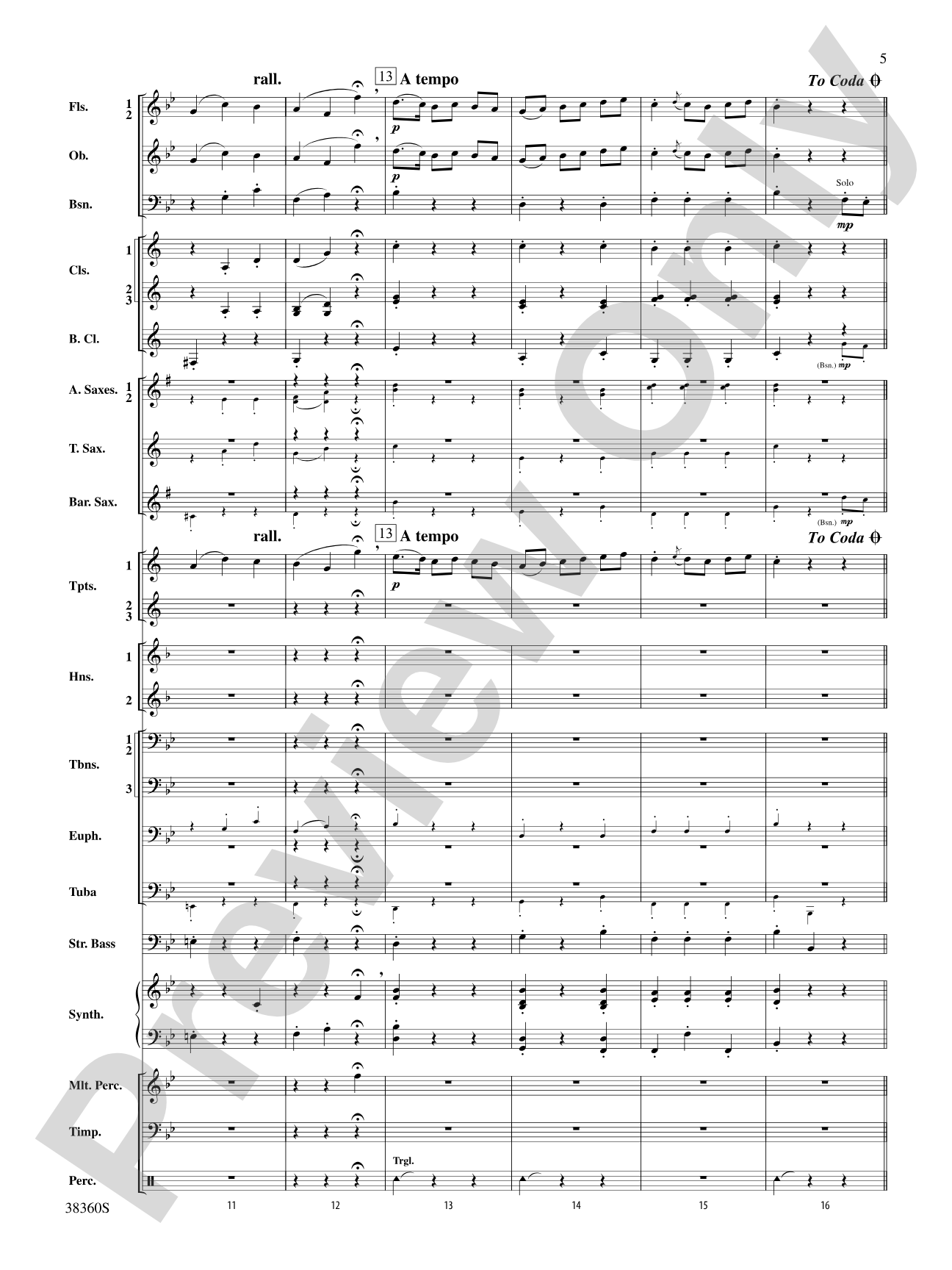 Tonadillas Suite: Concert Band Conductor Score & Parts