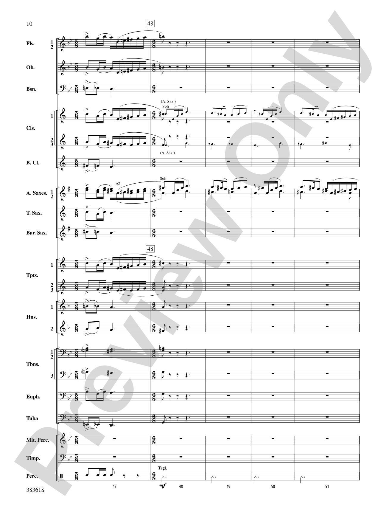 Ariel: Concert Band Conductor Score & Parts